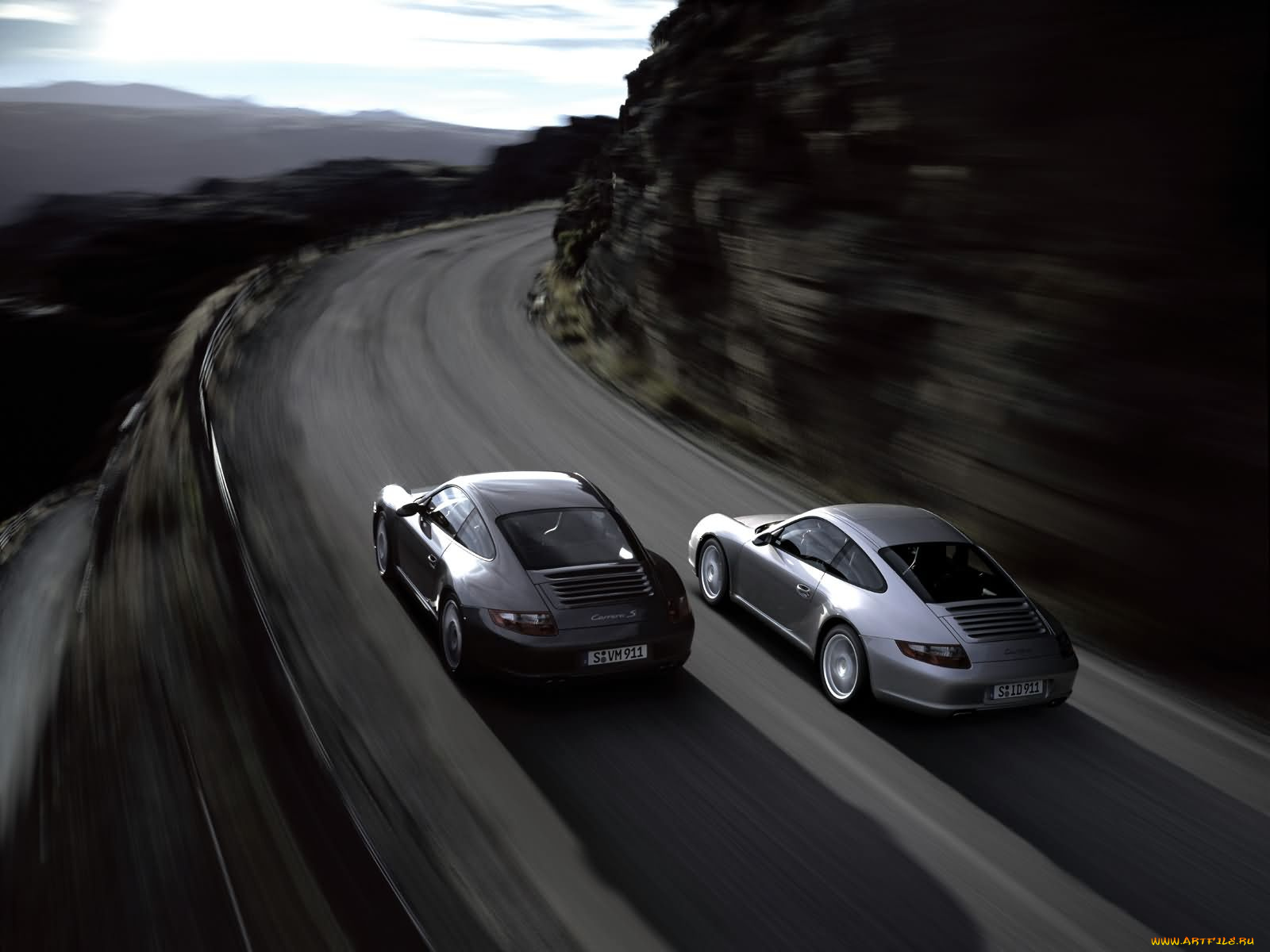 porsche, type, 997, 911, carrera, 2005, автомобили