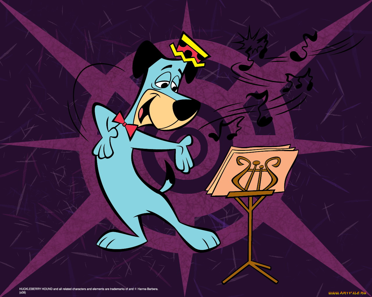 пёс, хакльберри, мультфильмы, the, huckleberry, hound, show