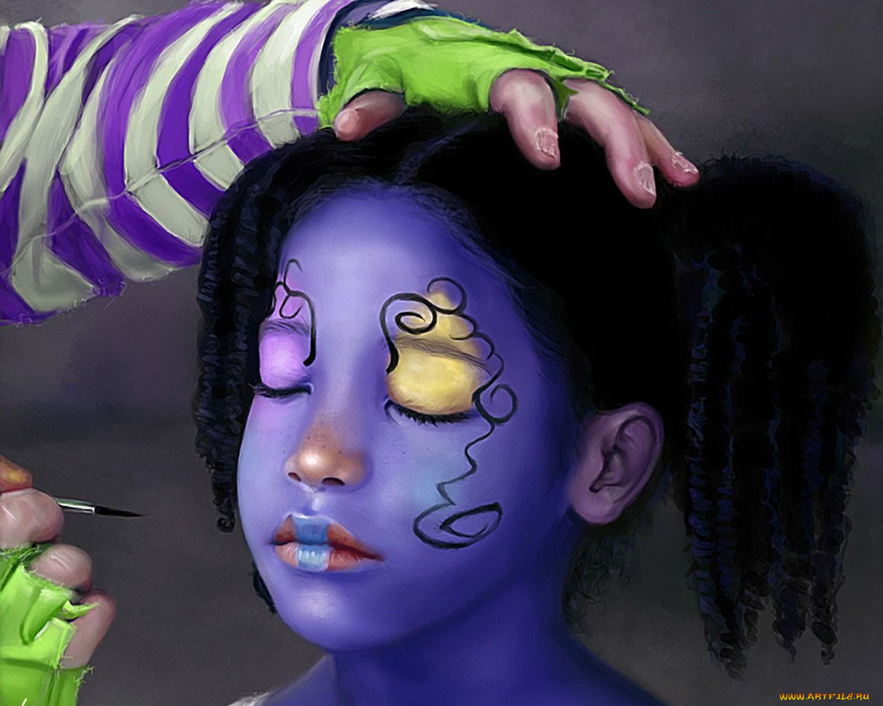 рисованные, дети