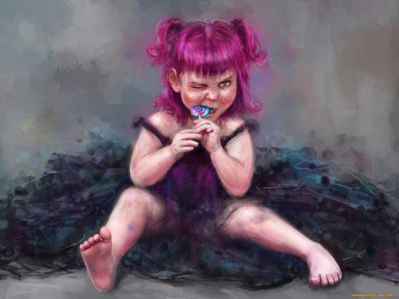 рисованные, дети