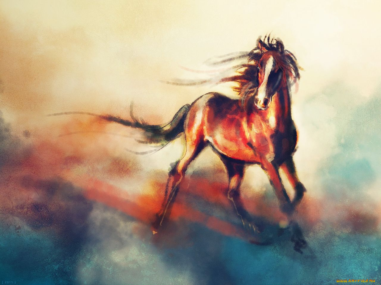 рисованные, животные