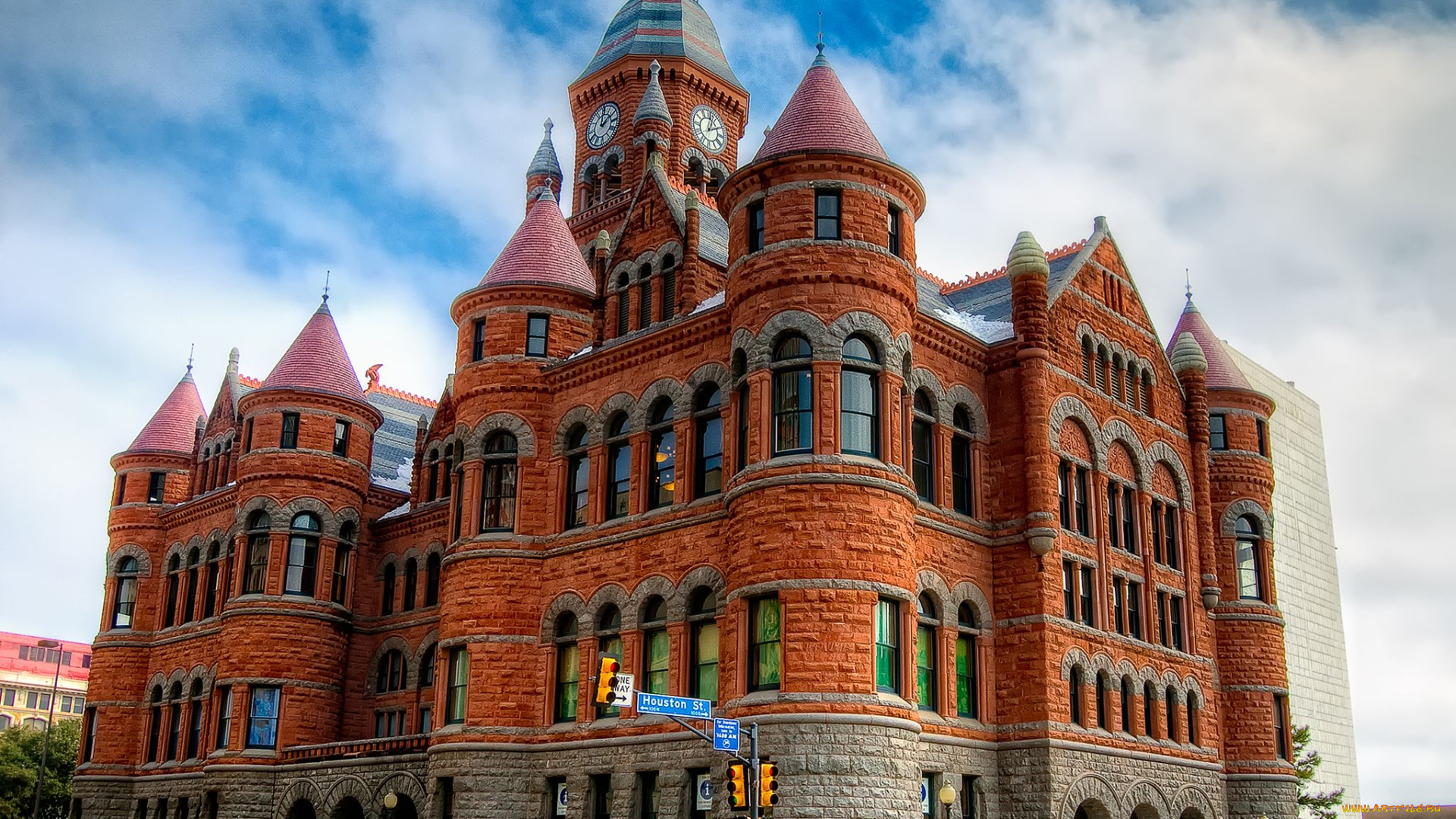 даллас, сша, города, здания, дома