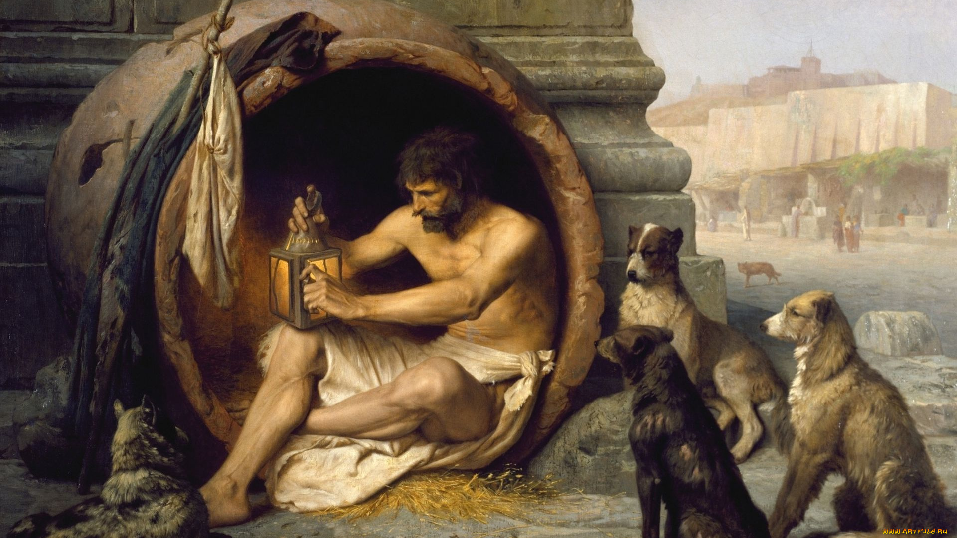 рисованные, jean, leon, gerome, ferris