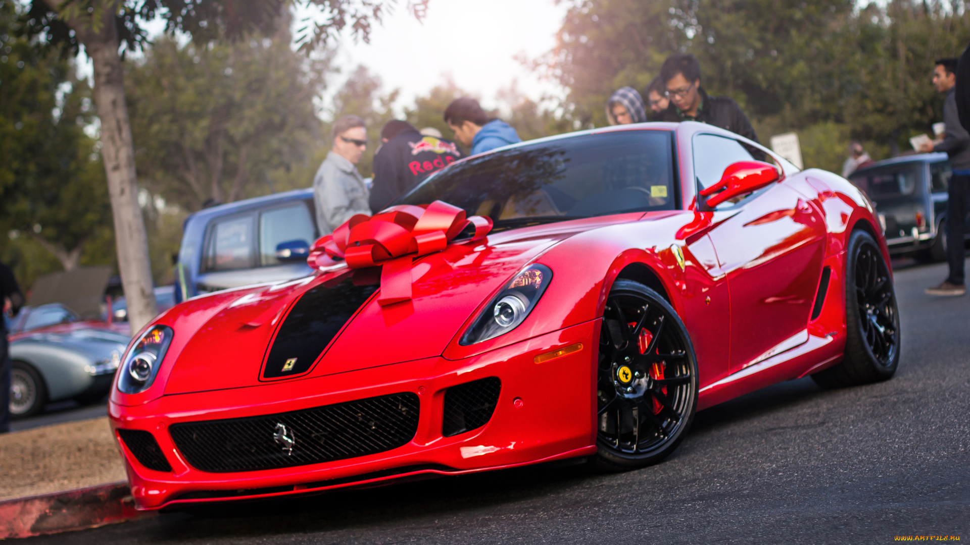 автомобили, выставки, уличные, фото, ferrari, 599