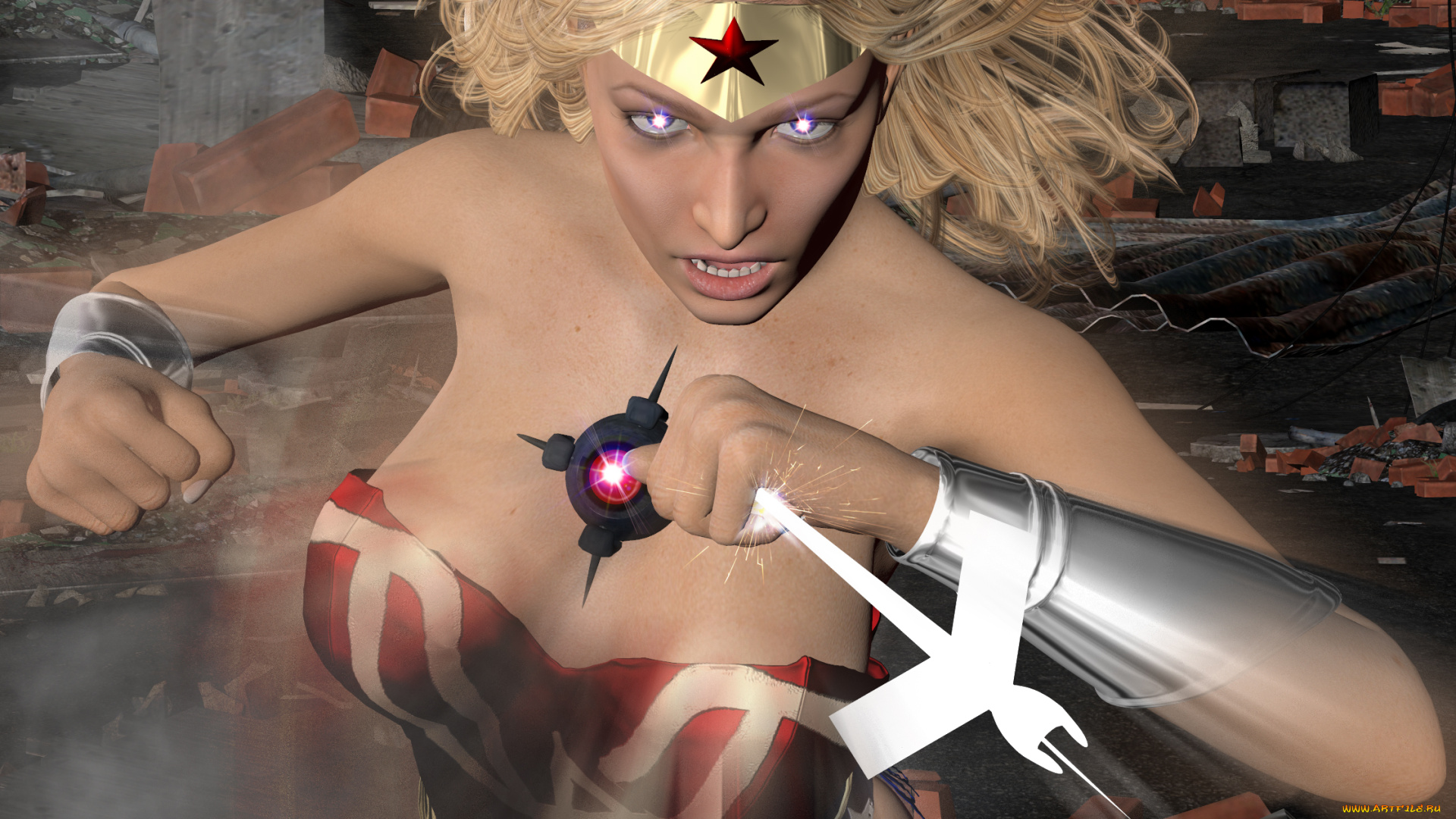 3д, графика, fantasy, , фантазия, супермен