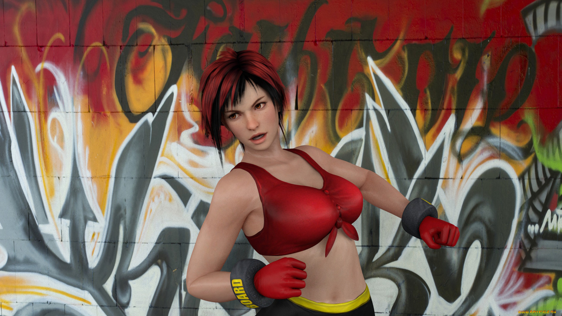 3д, графика, people, , люди, граффити, девушка