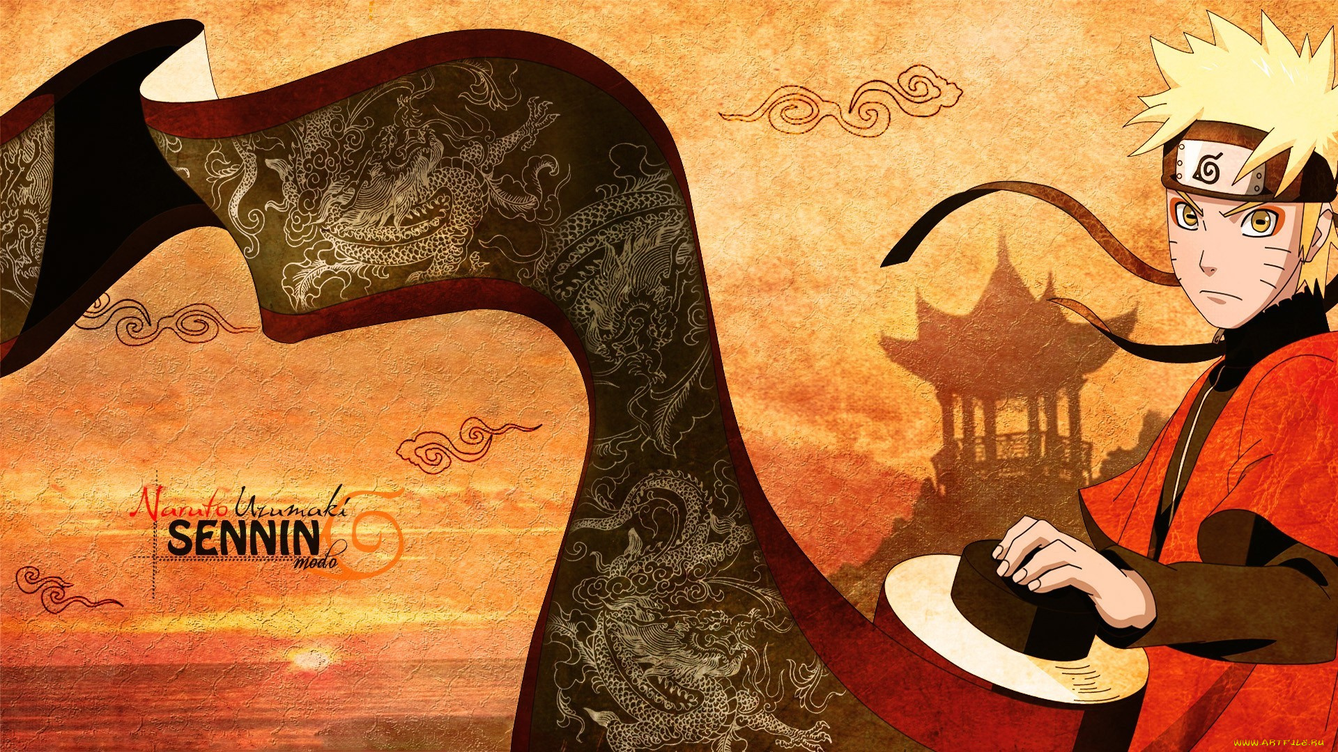 аниме, naruto, джинчурики, свиток, печать, наруто