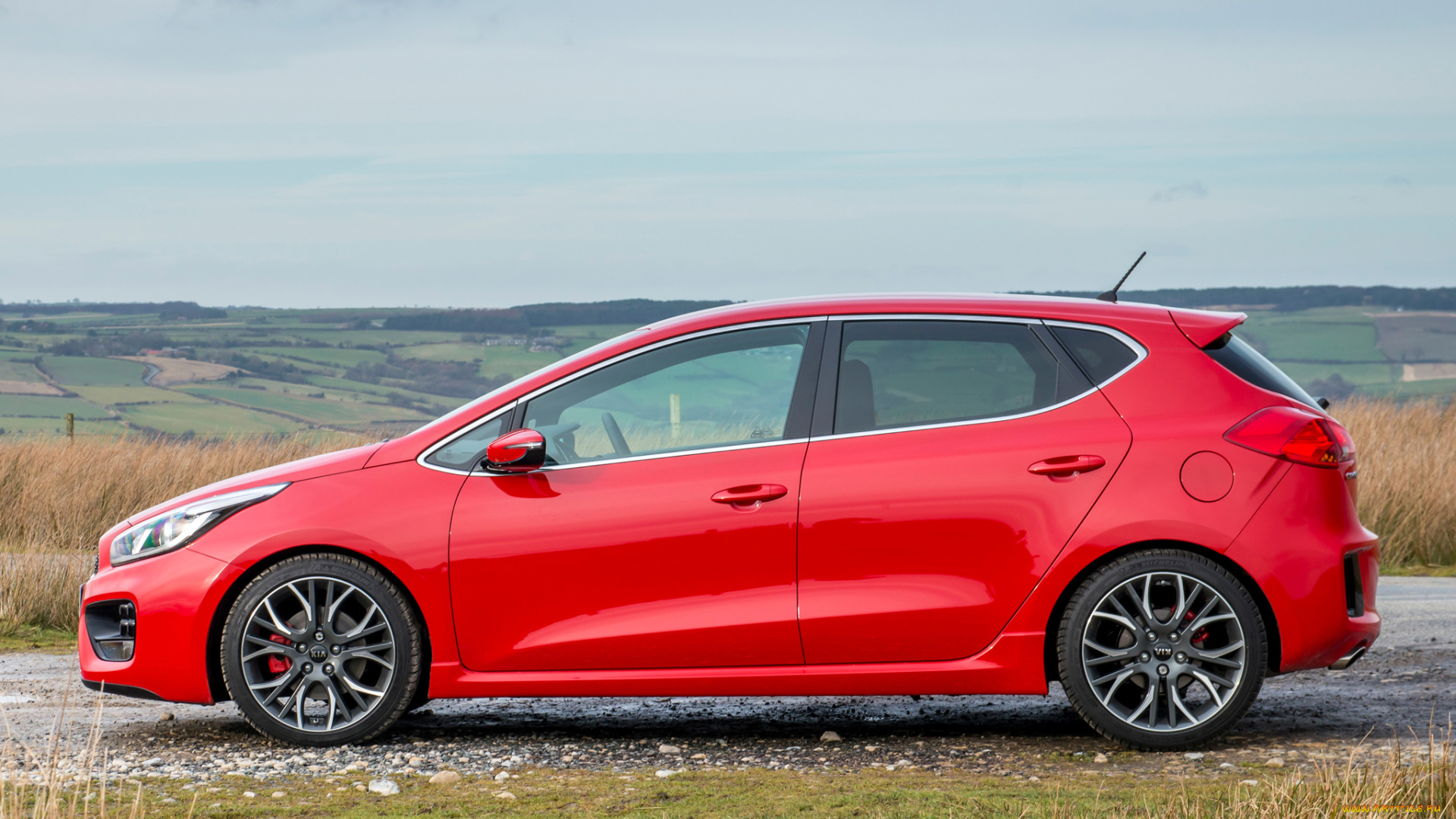 автомобили, kia, 2013, красный, ceed, gt, uk-spec