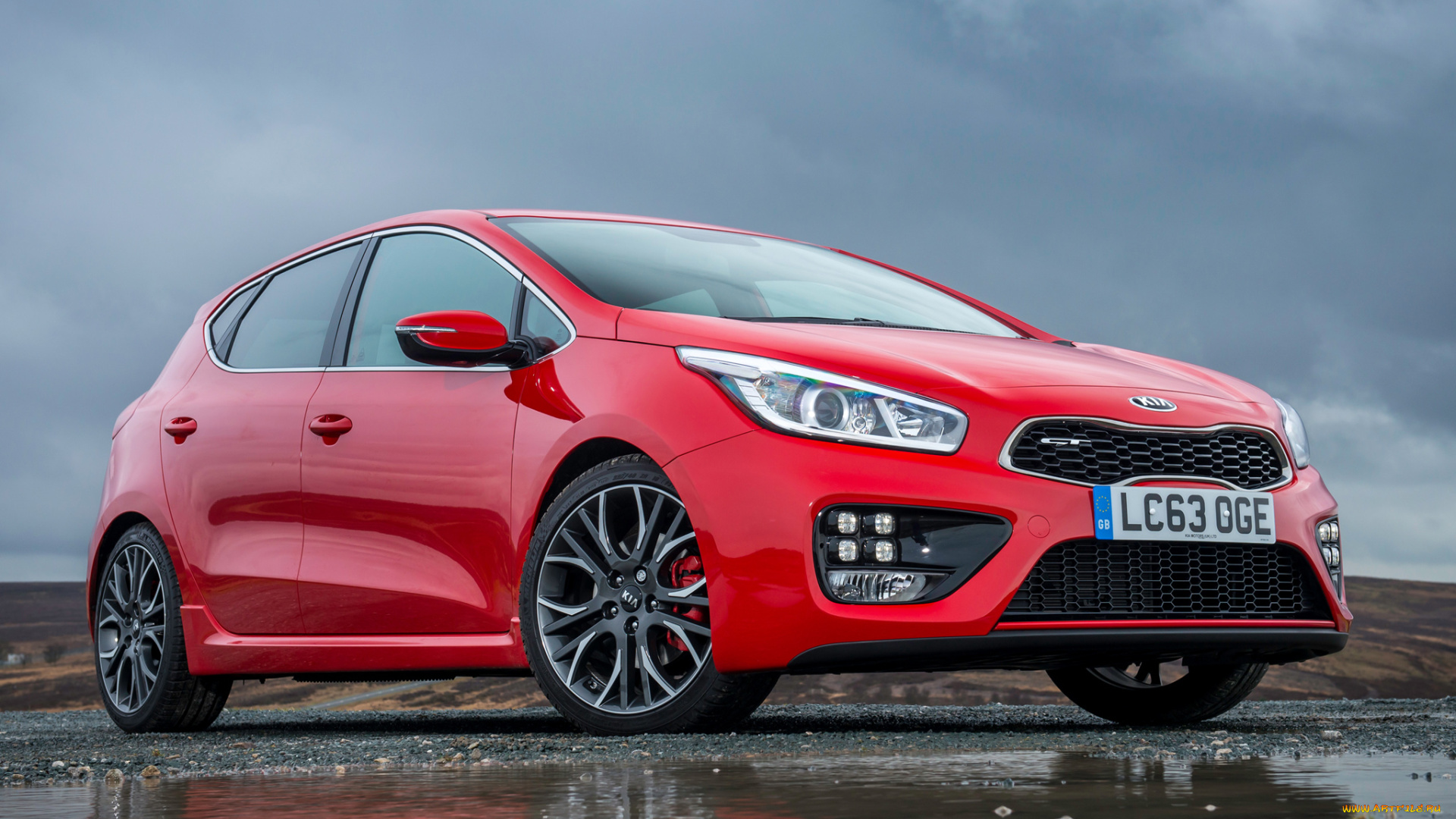 автомобили, kia, ceed, gt, uk-spec, 2013, красный