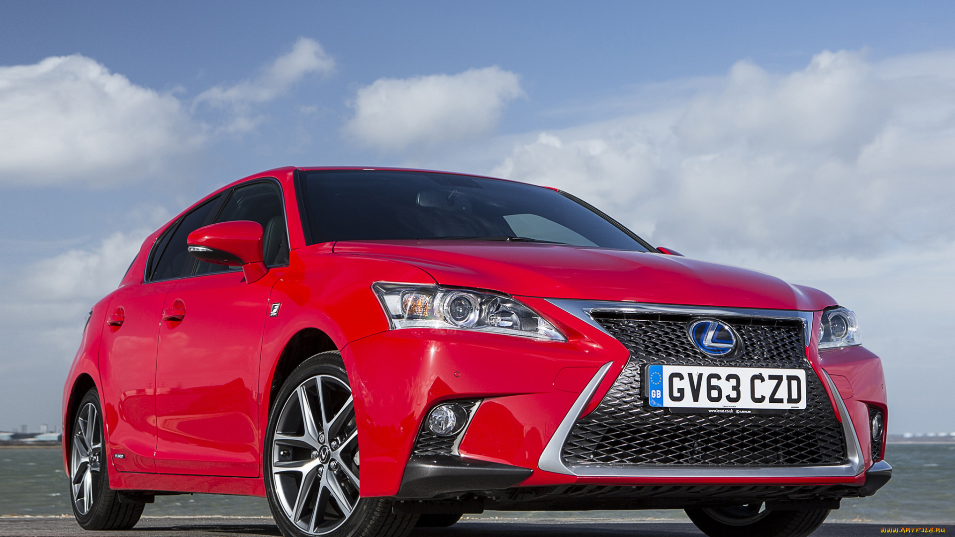 автомобили, lexus, ct, 200h, f-sport, uk-spec, 2014, красный