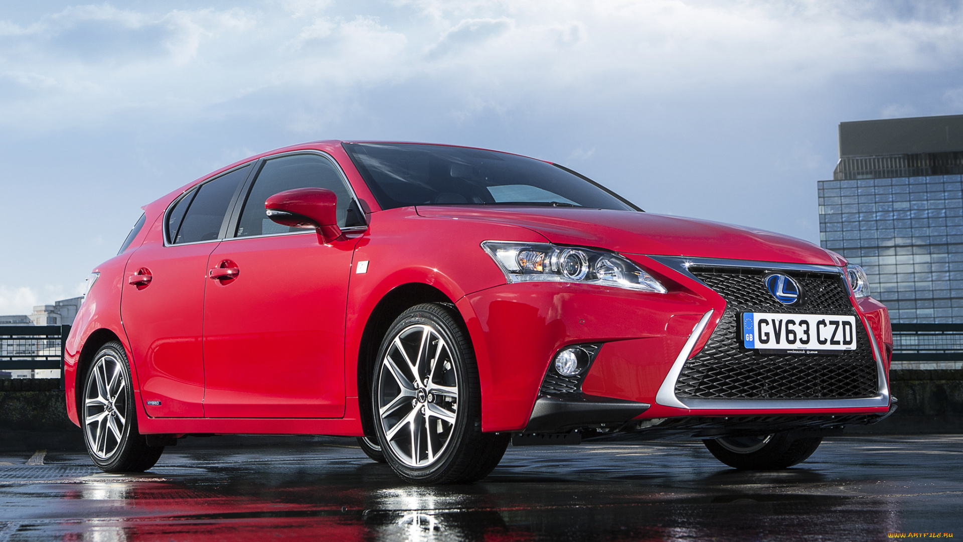 автомобили, lexus, ct, 200h, f-sport, uk-spec, 2014, красный