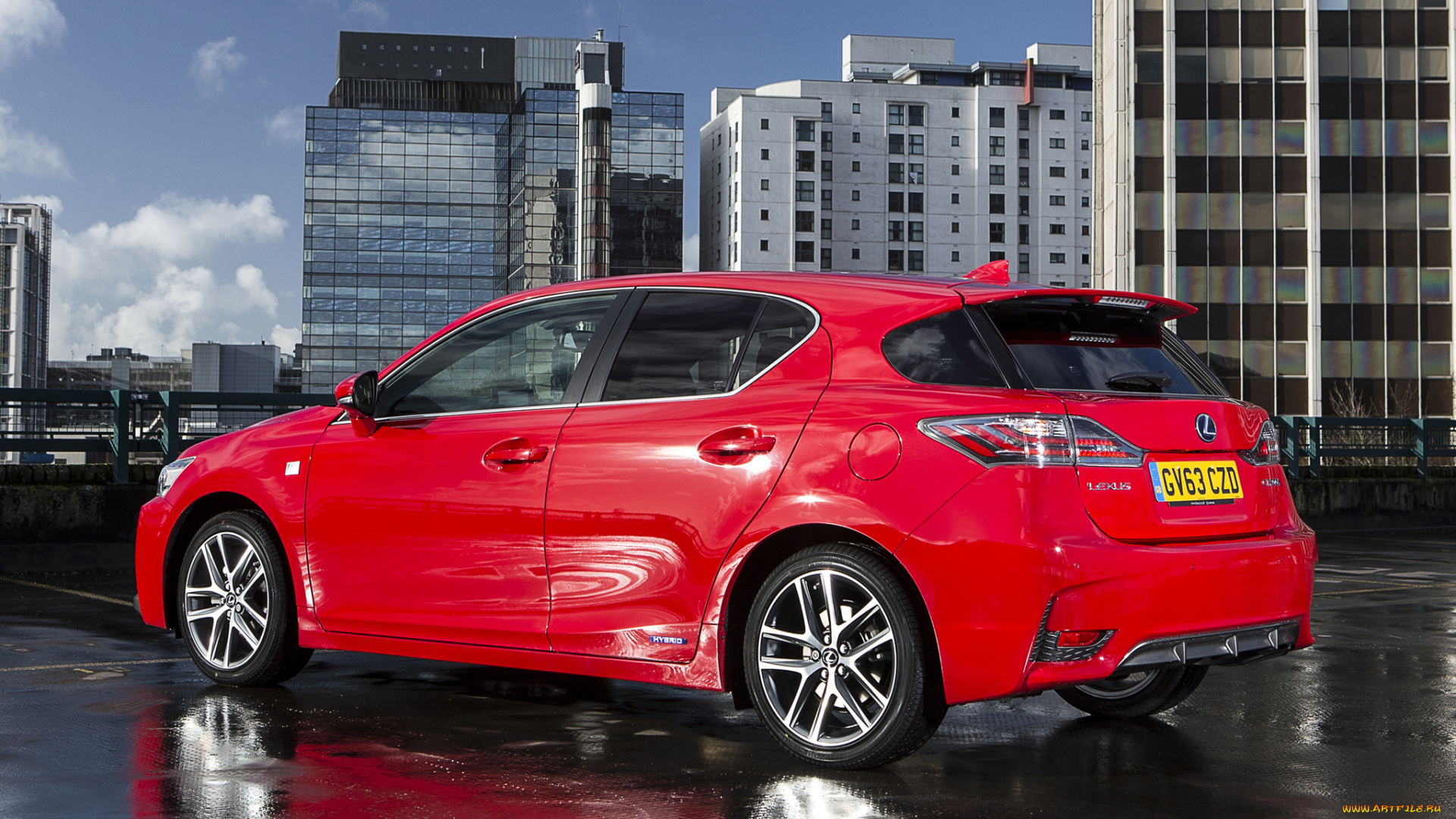 автомобили, lexus, ct, 200h, f-sport, uk-spec, 2014, красный