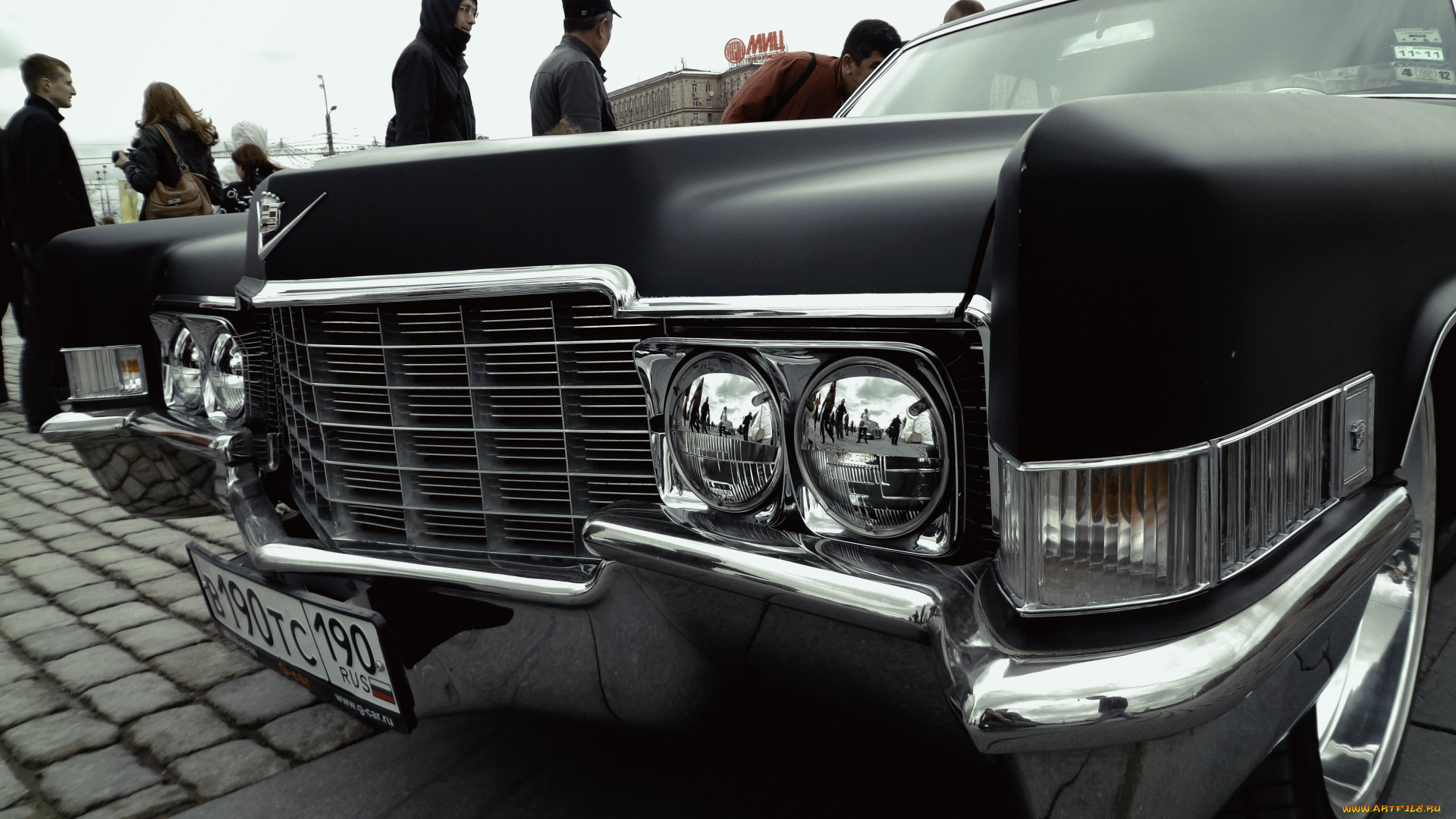 автомобили, выставки, и, уличные, фото, cadillac, черный