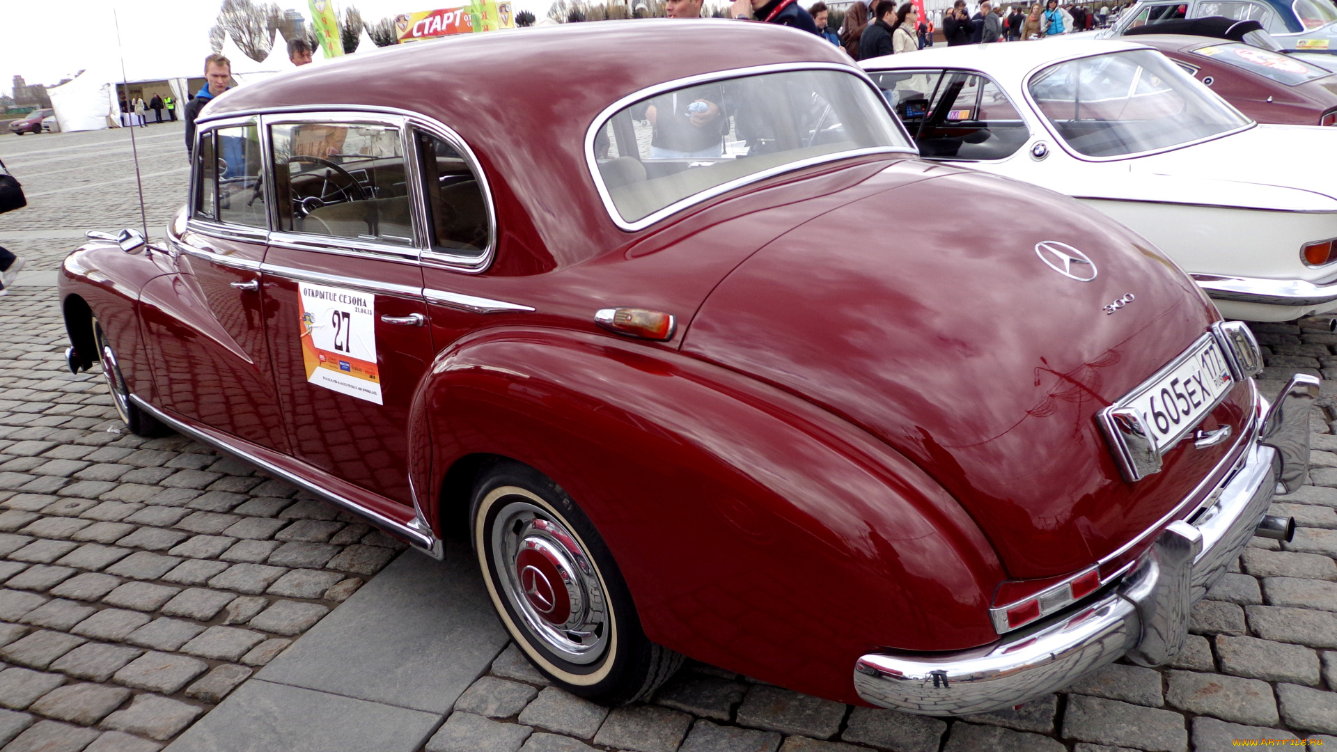 автомобили, выставки, и, уличные, фото, mercedes-benz, красный