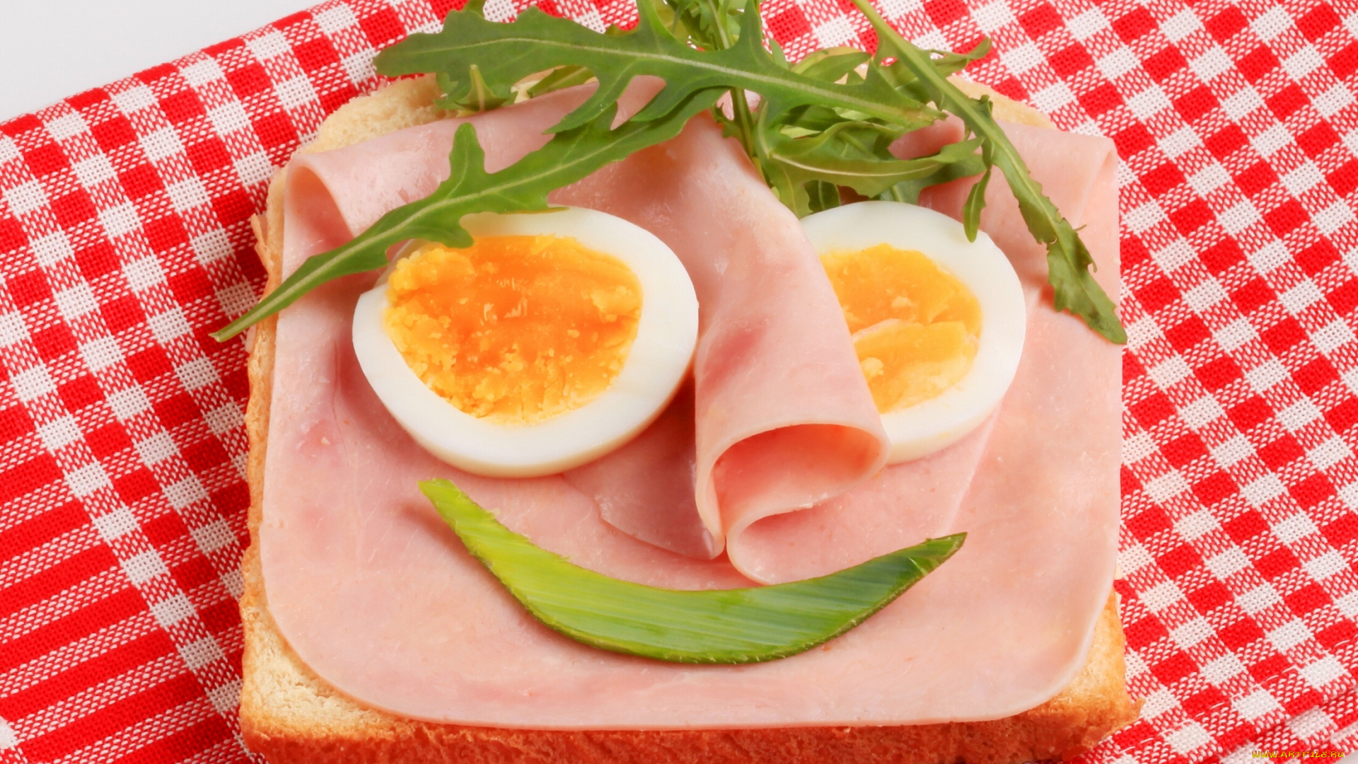 еда, бутерброды, , гамбургеры, , канапе, салфетка, руккола, яйца, ветчина, бутерброд, сэндвич