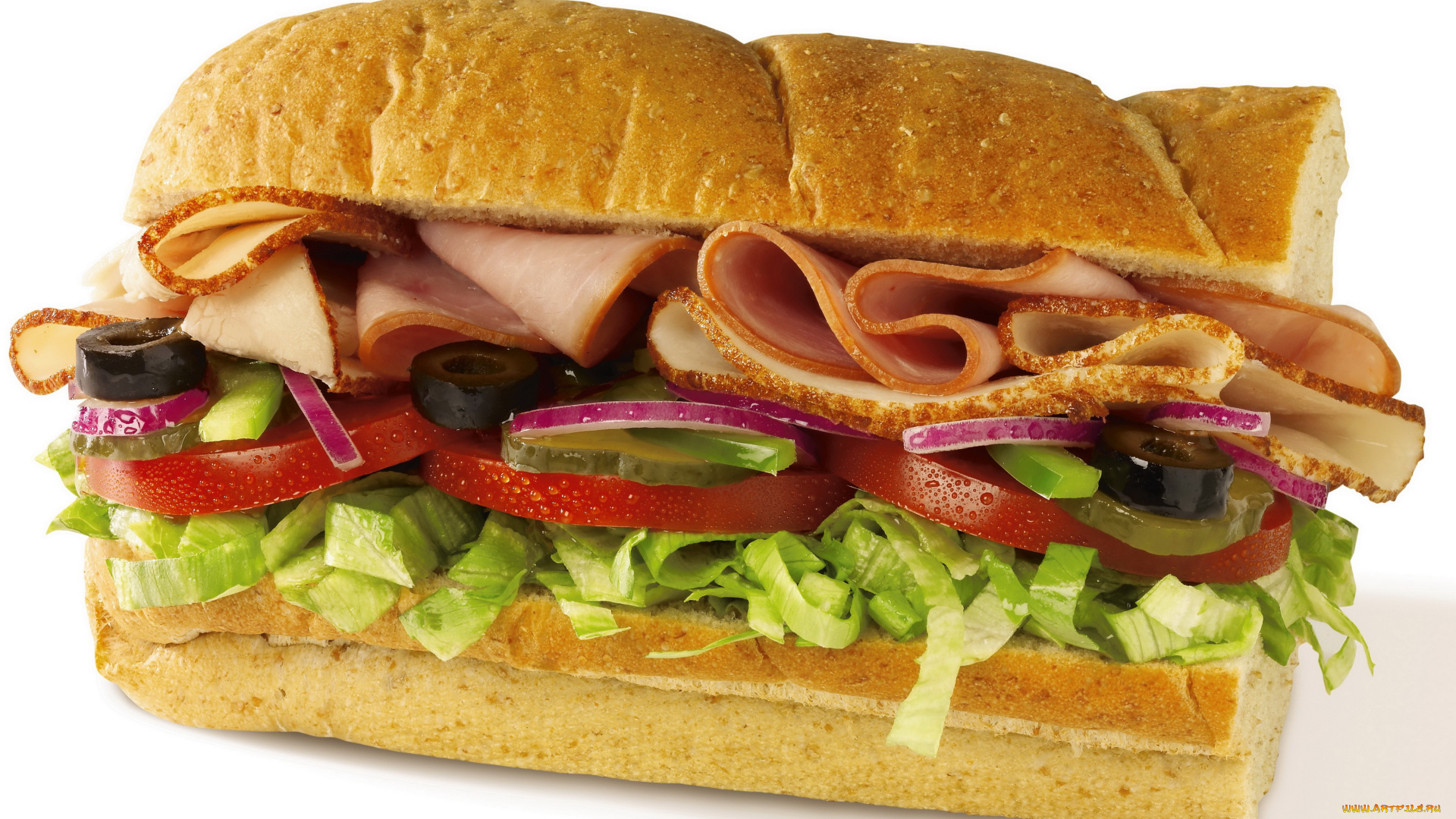 еда, бутерброды, , гамбургеры, , канапе, зелень, ветчина, булка, бутерброд