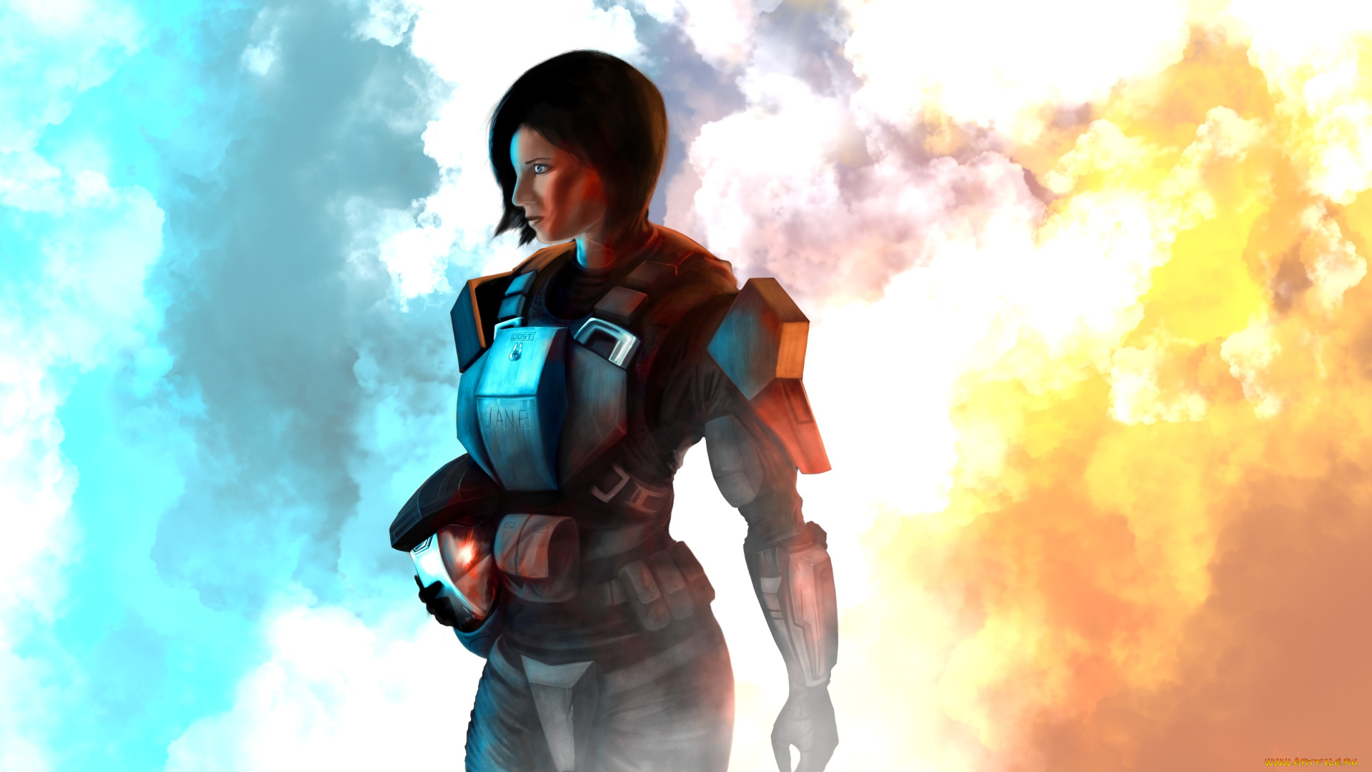 halo, 3, odst, видео, игры, halo, 3, , odst, halo, 3, odst, девушка, jane