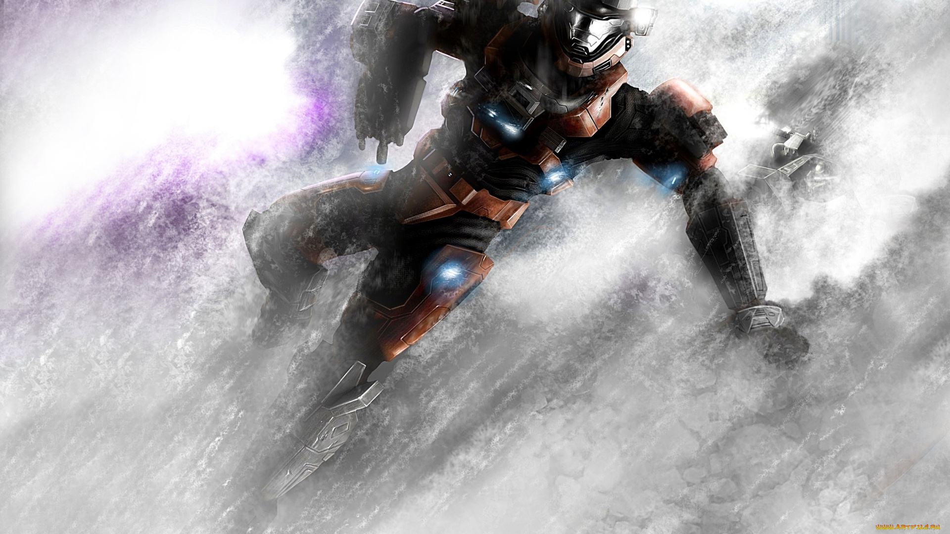 halo, видео, игры, , reach, снежная, буря, солдат