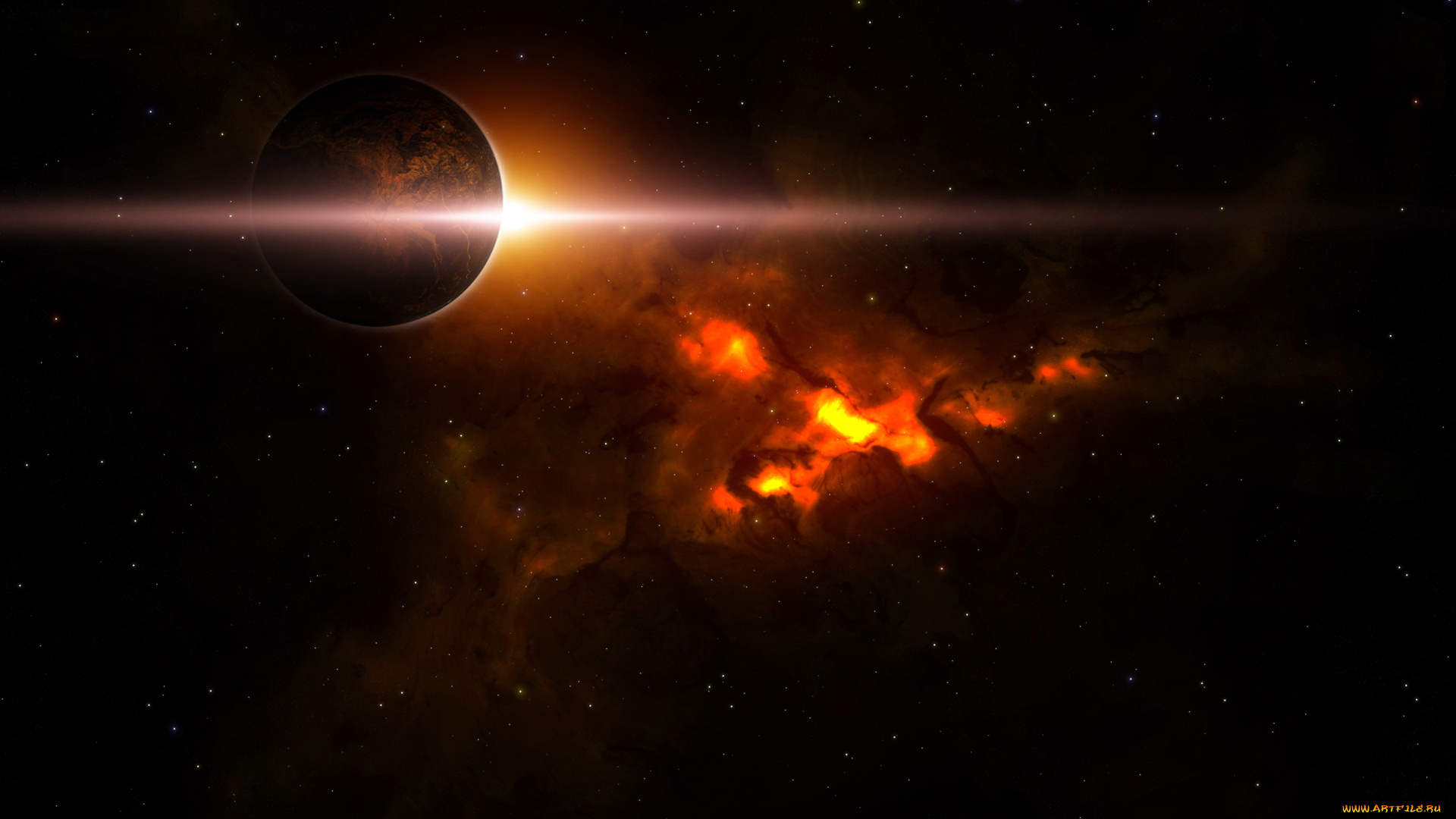 космос, арт, планета