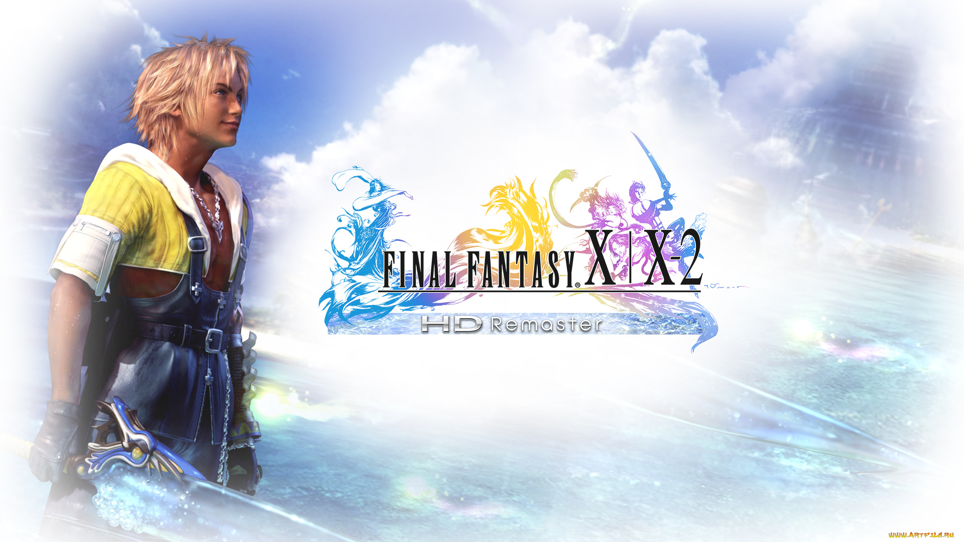 видео, игры, final, fantasy, x-2, мальчик, меч