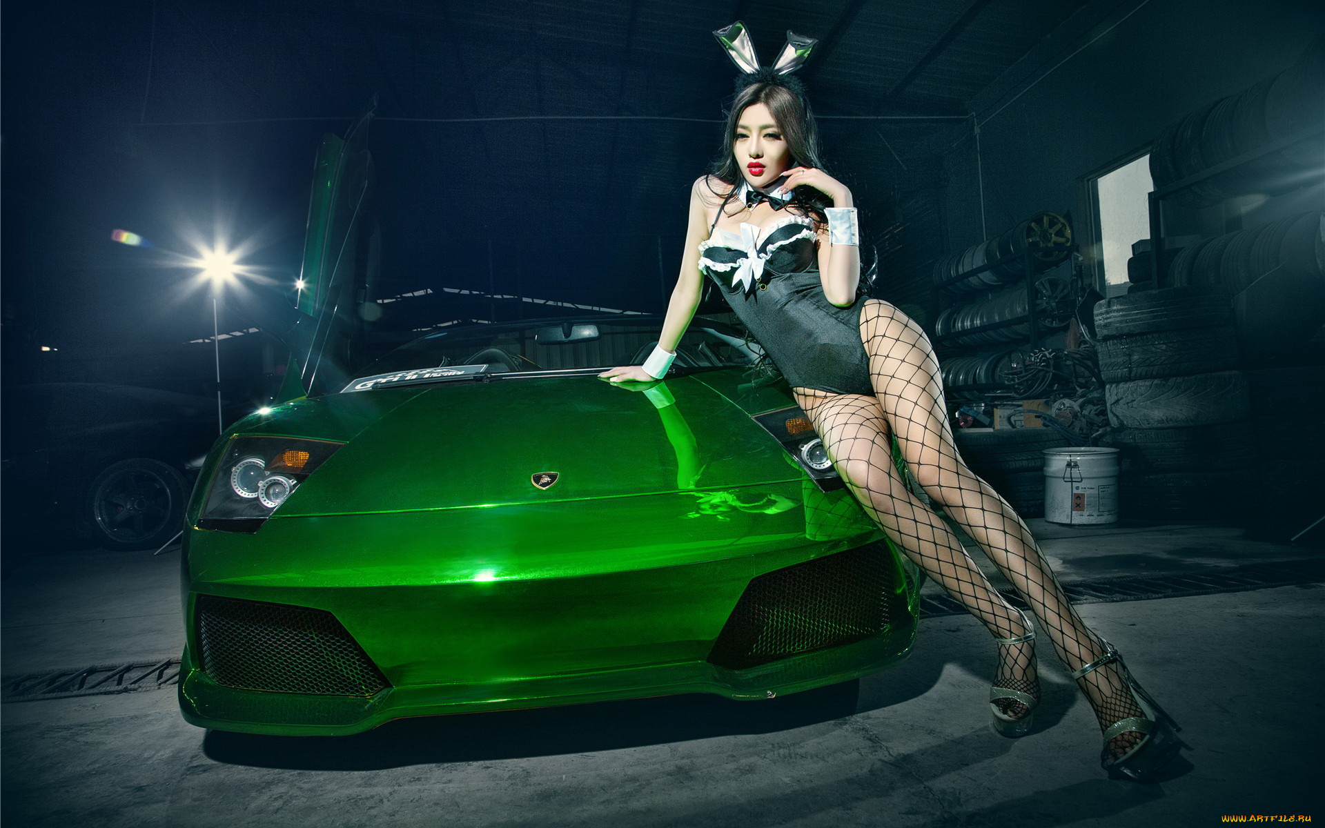 автомобили, авто, с, девушками, девушка, автомобиль, азиатка