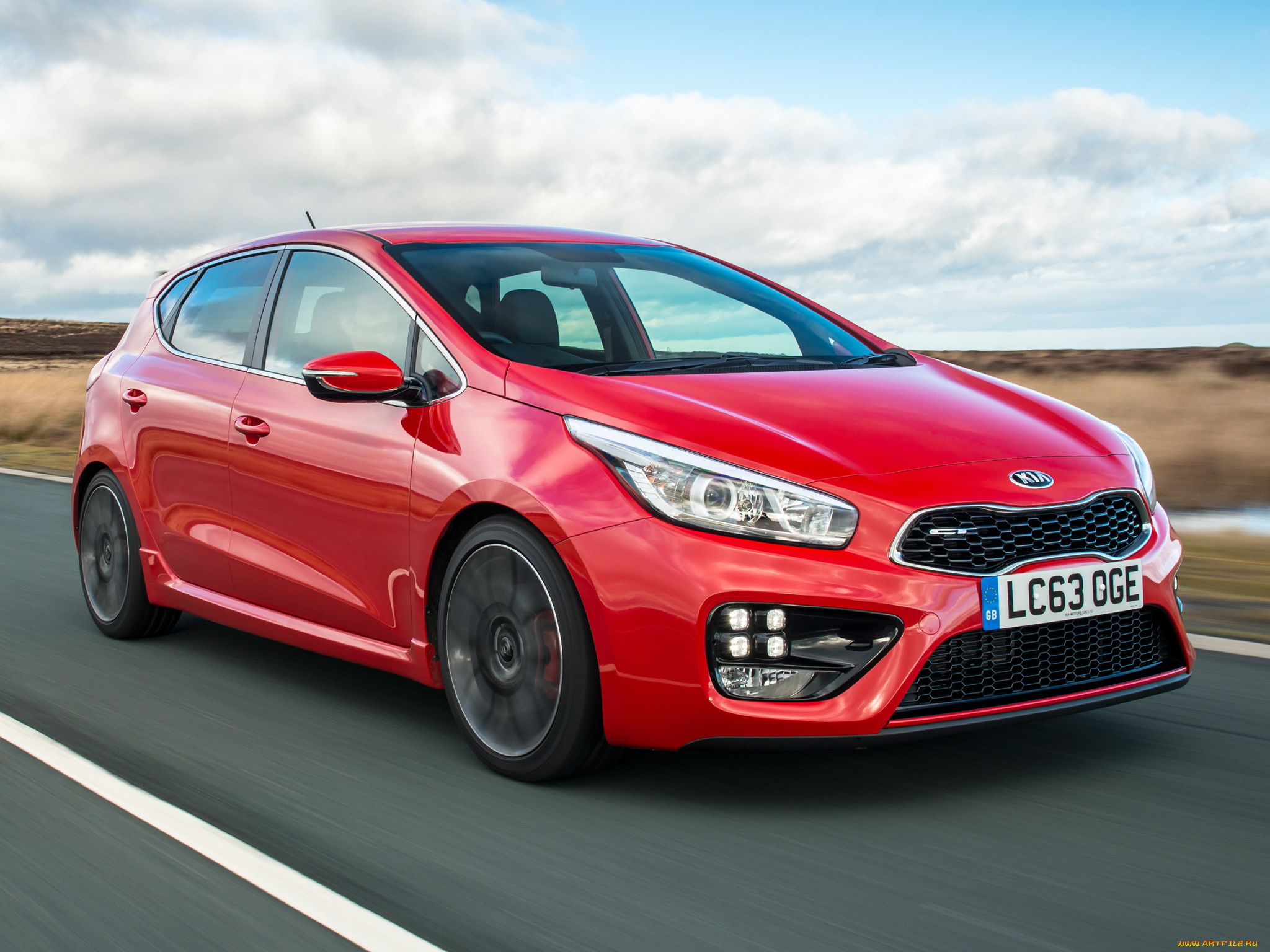 автомобили, kia, ceed, gt, uk-spec, 2013, красный