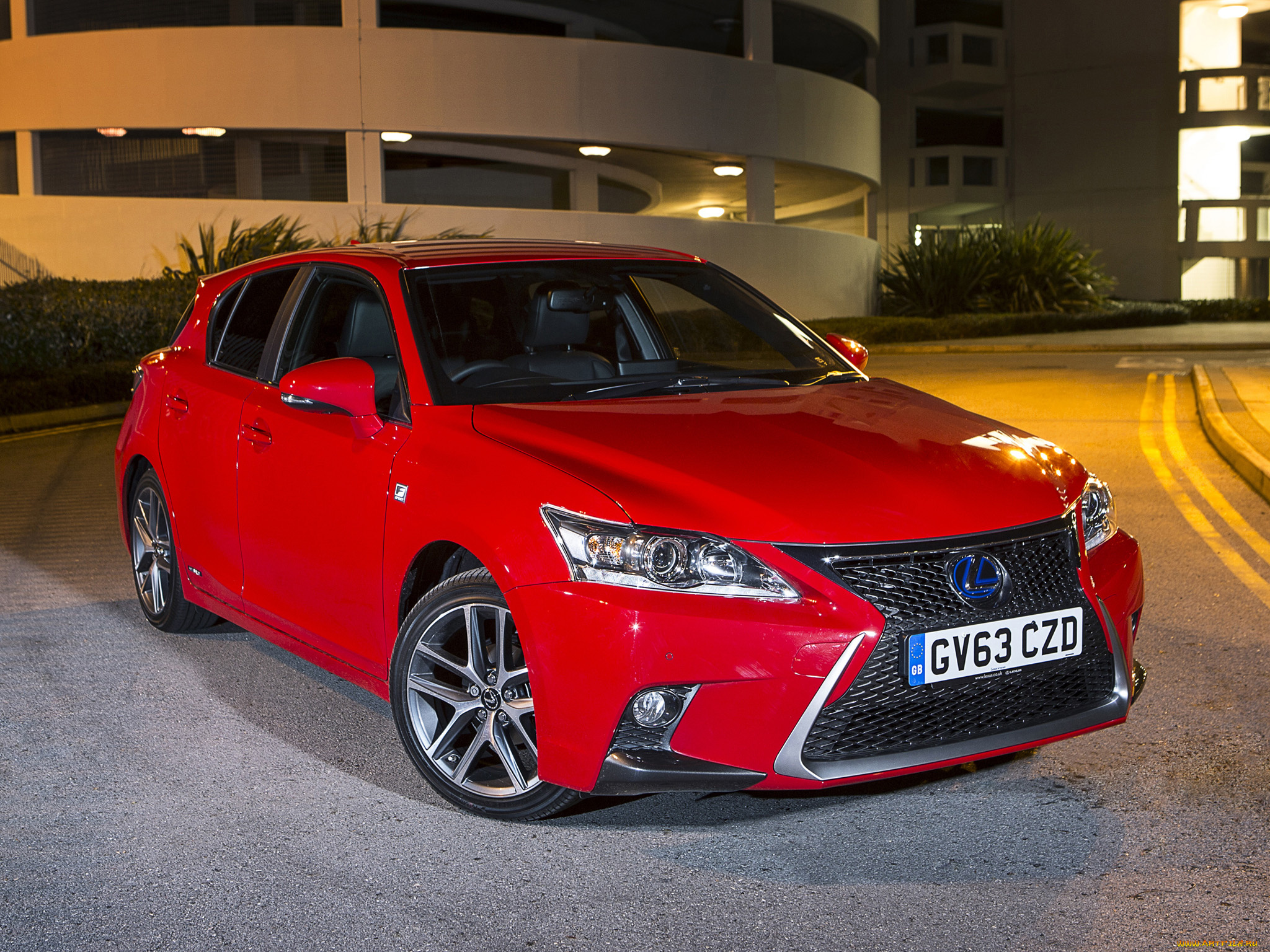 автомобили, lexus, ct, 200h, f-sport, uk-spec, 2014, красный