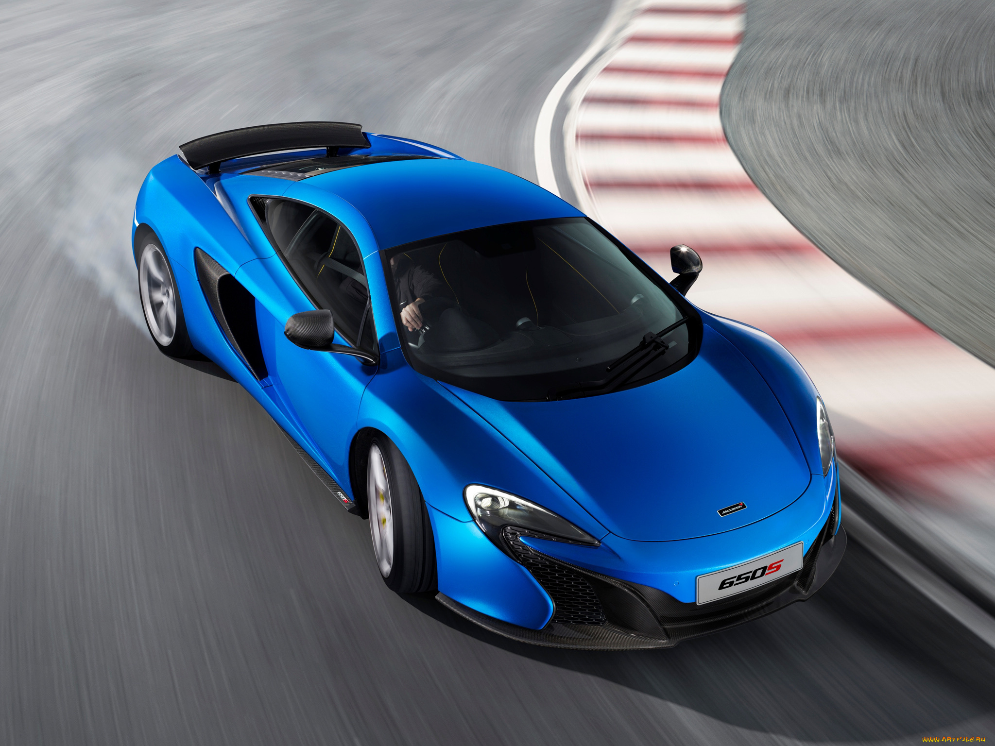 автомобили, mclaren, uk-spec, 650s, голубой, 2014