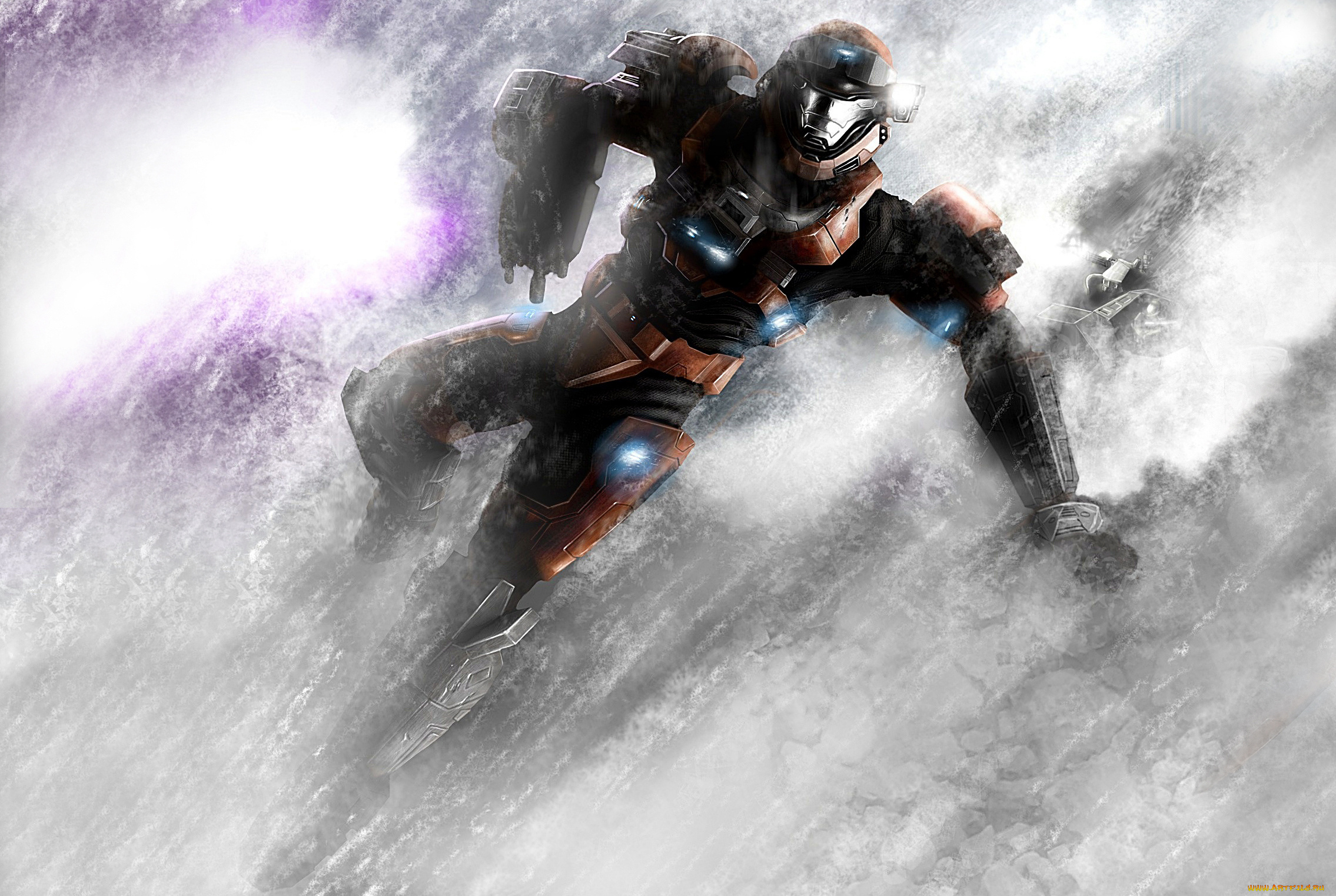 halo, видео, игры, , reach, снежная, буря, солдат