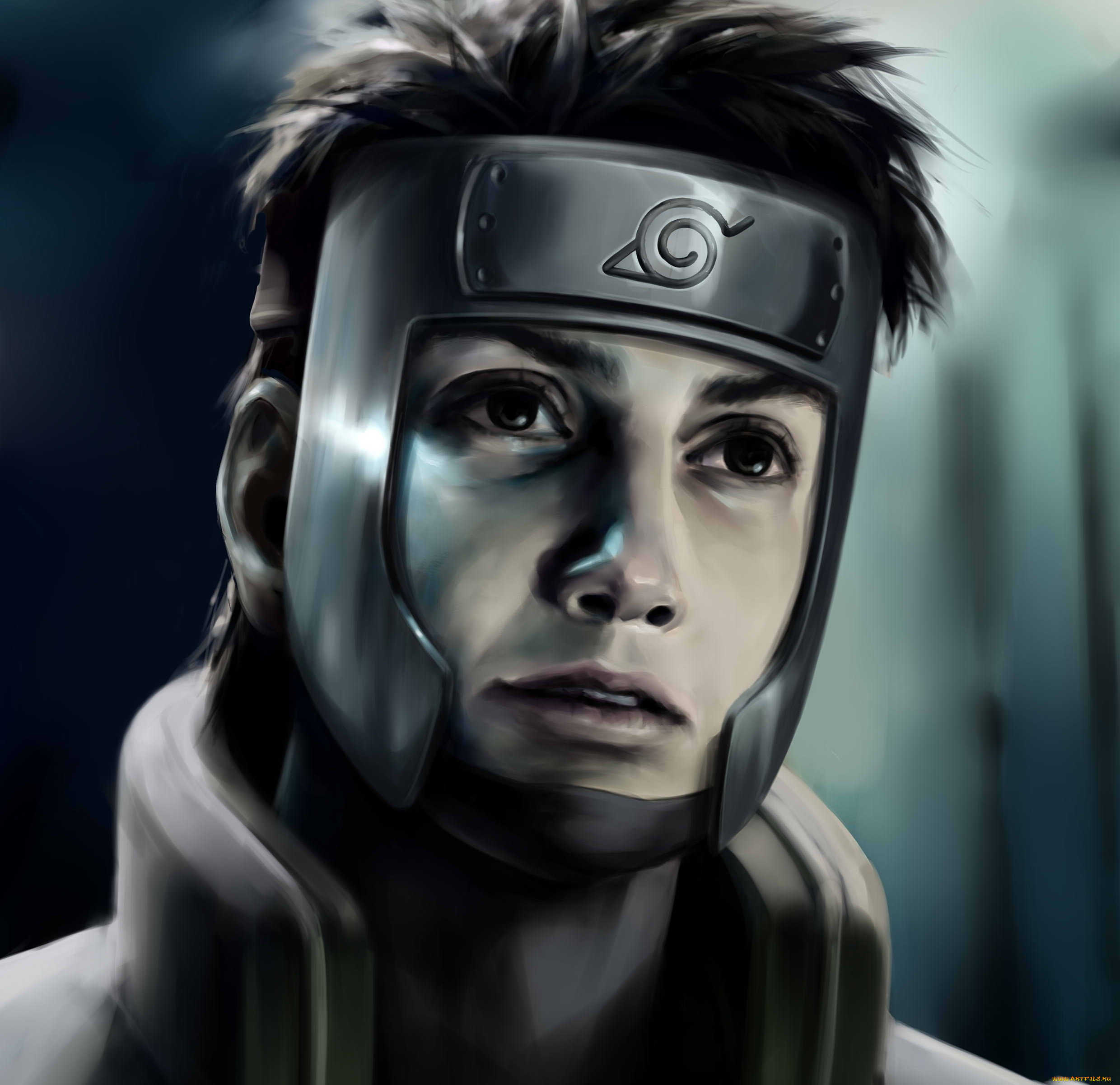 аниме, naruto, шиноби, лицо, парень, капитан, ямато