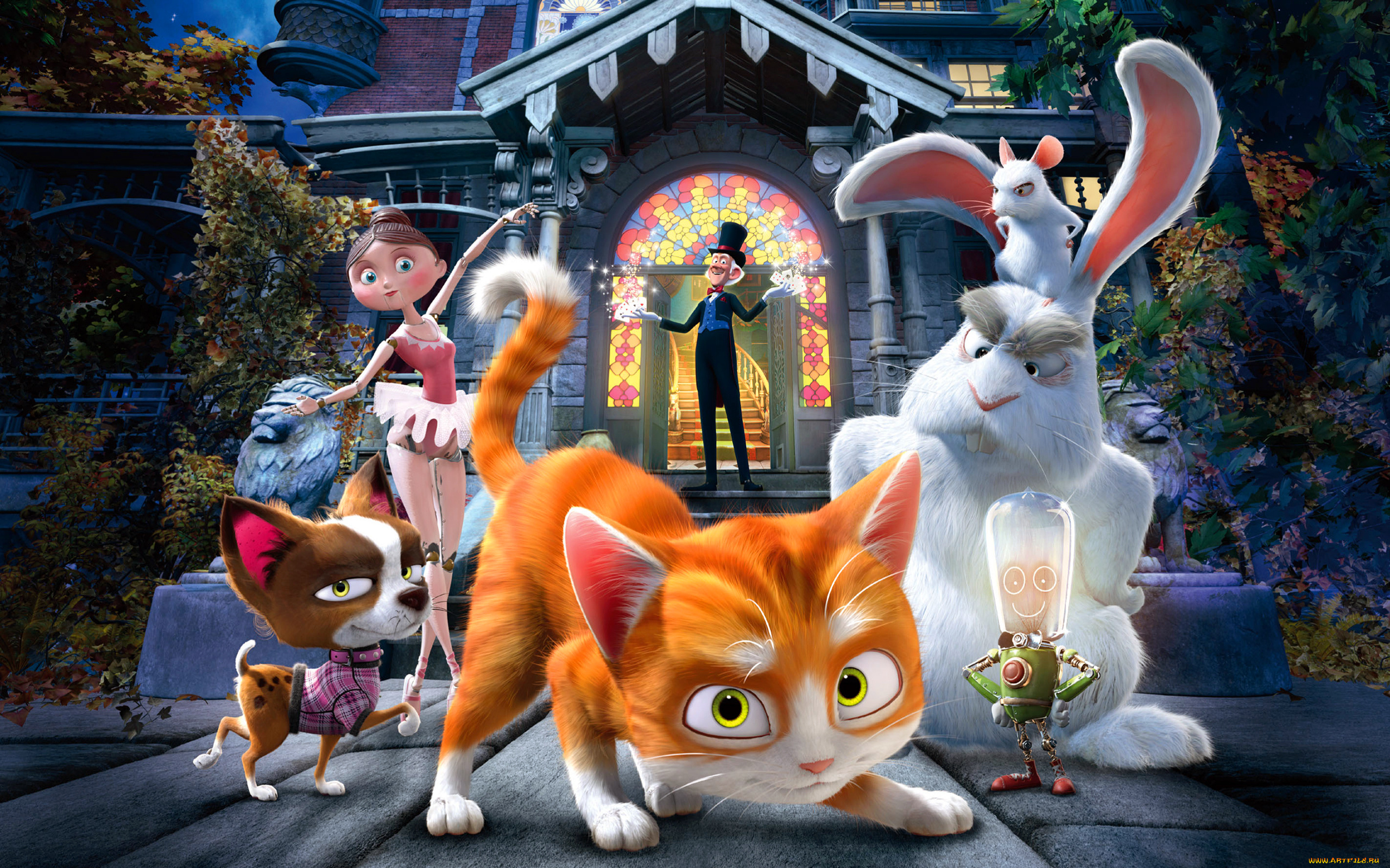 the, house, of, magic, мультфильмы, кот, гром, и, заколдованный, дом