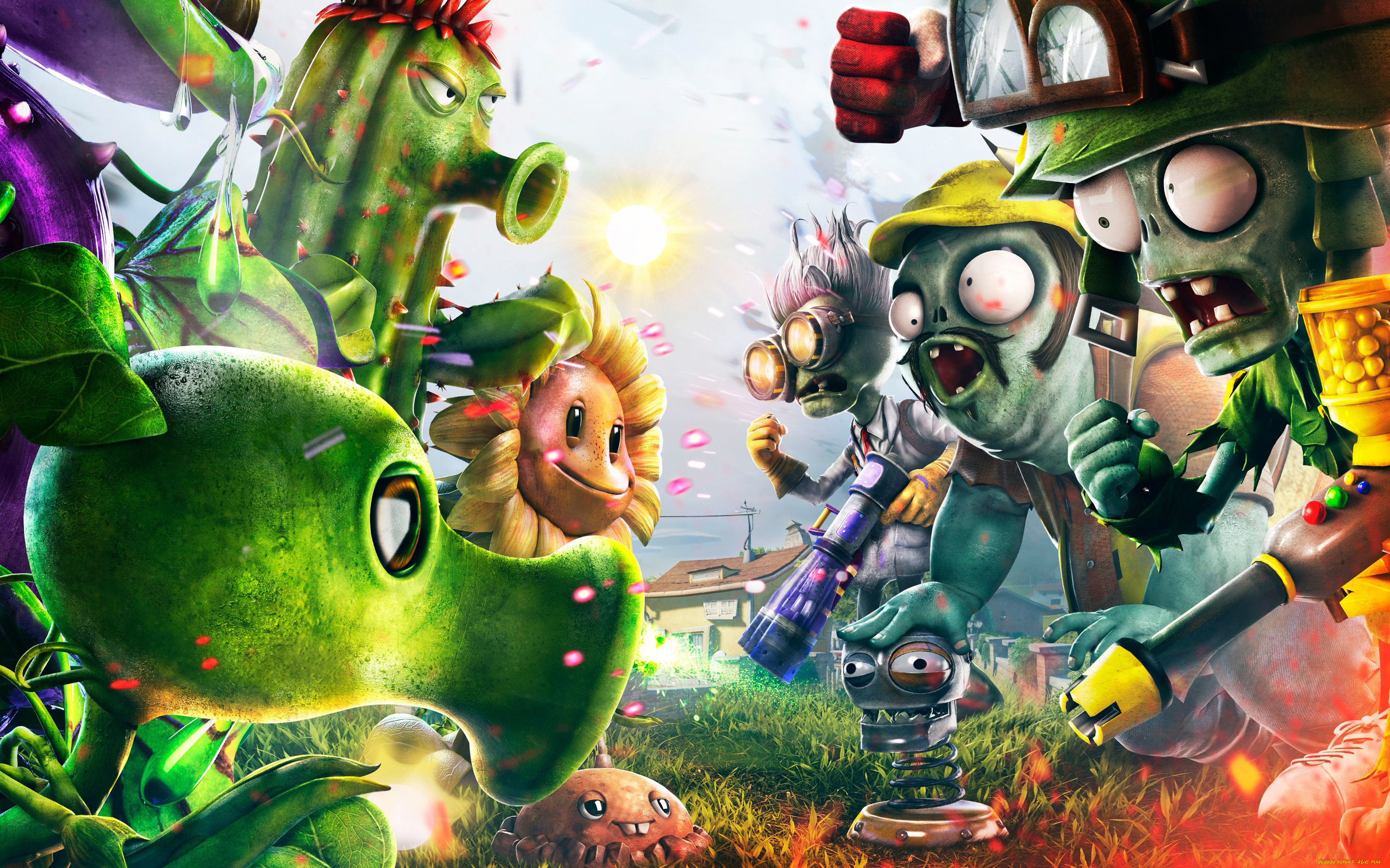 plants, vs, , zombies, , garden, warfare, видео, игры, цветок, очки