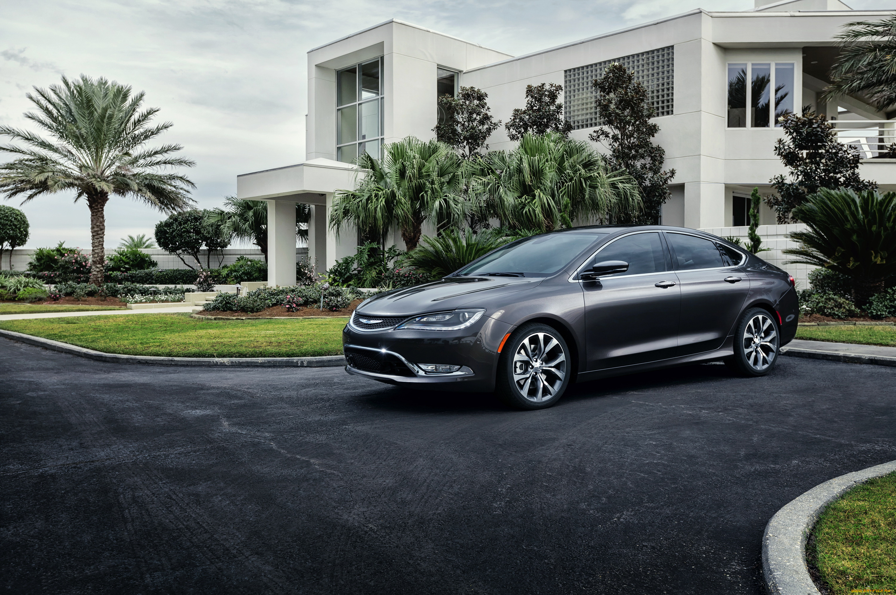 2014, chrysler, 200, автомобили, chrysler, серый, стоянка, дом