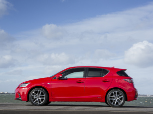 Картинка автомобили lexus ct 200h f-sport uk-spec 2014 красный