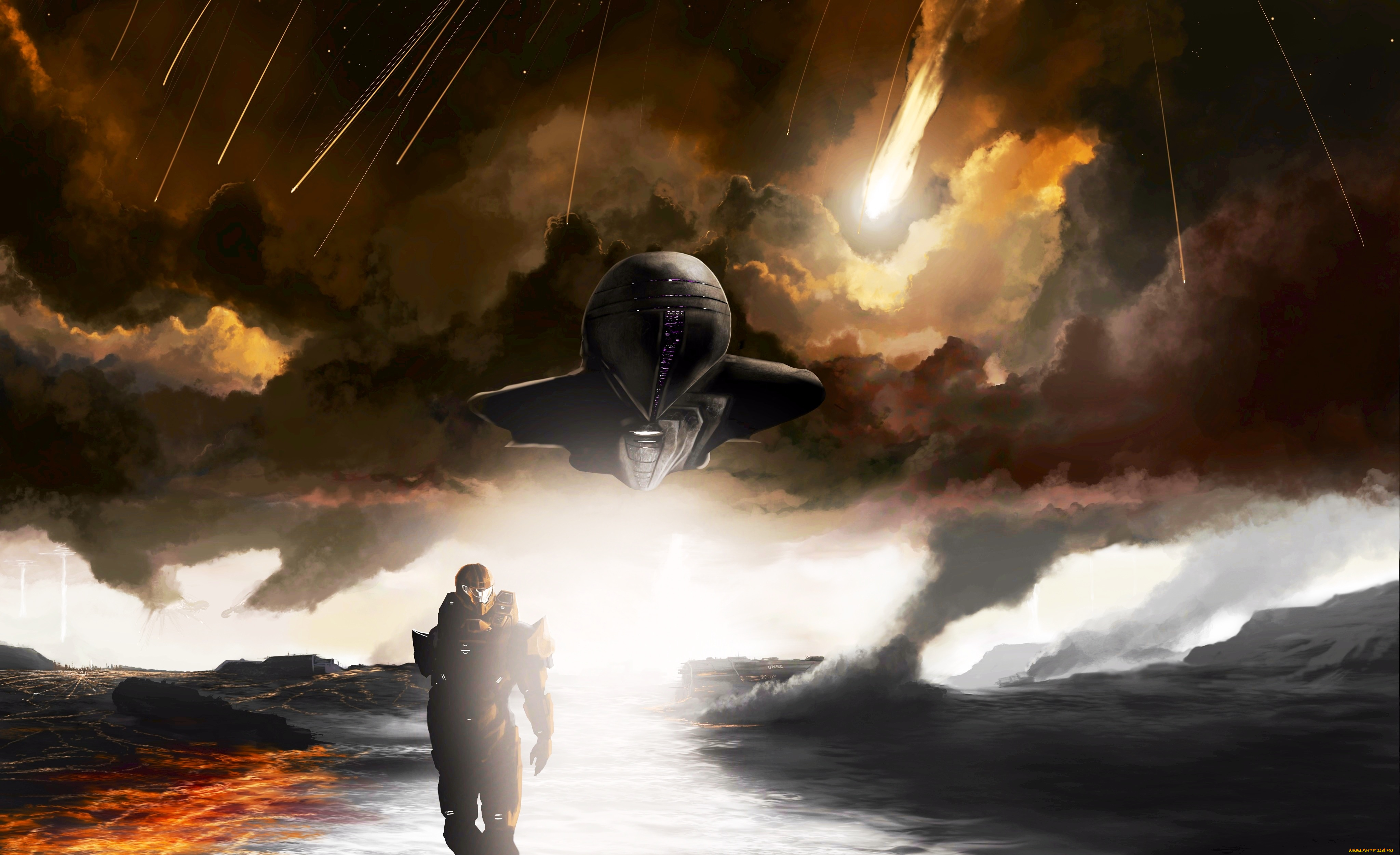 halo, видео, игры, , reach, the, fall, of, reach