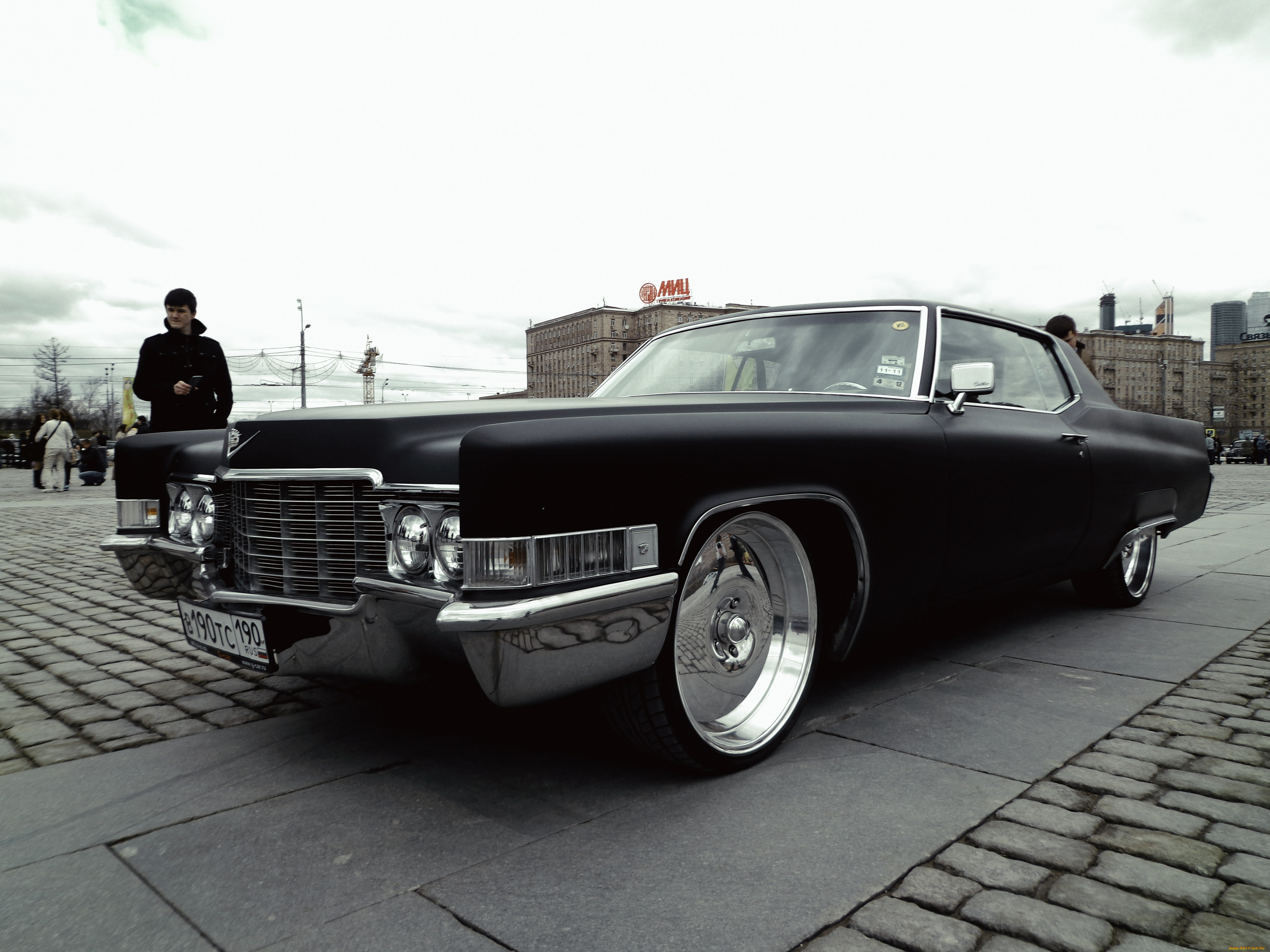 автомобили, выставки, и, уличные, фото, cadillac, черный