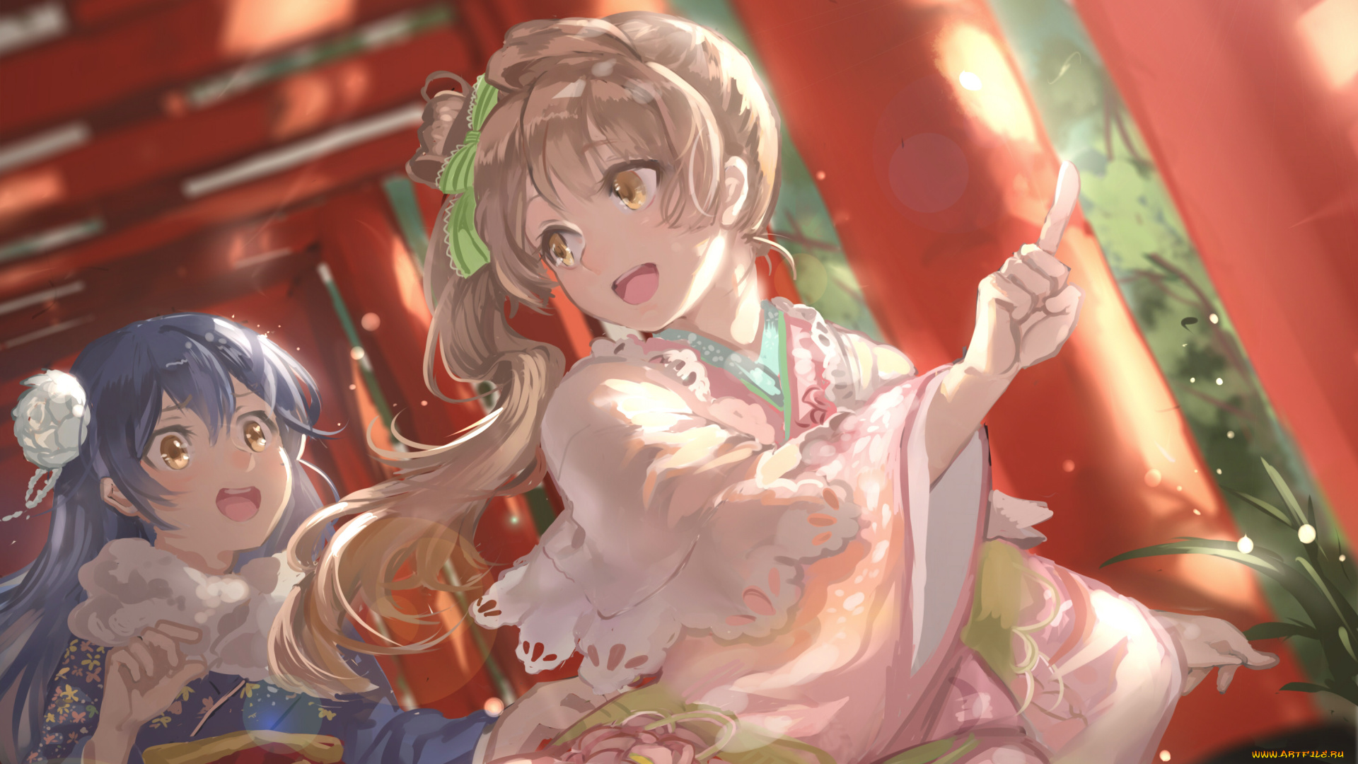 аниме, unknown, , другое, minami, kotori, девушки, арт, feng, s9654431, sonoda, umi