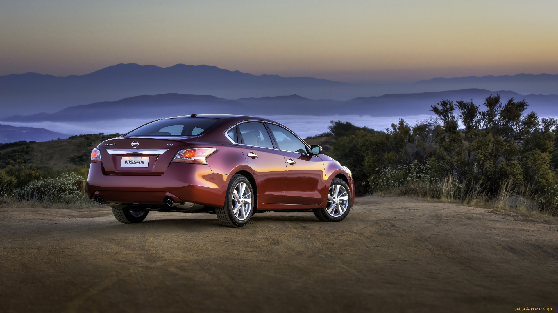 автомобили, nissan, datsun, 2013г, altima, l33, красный