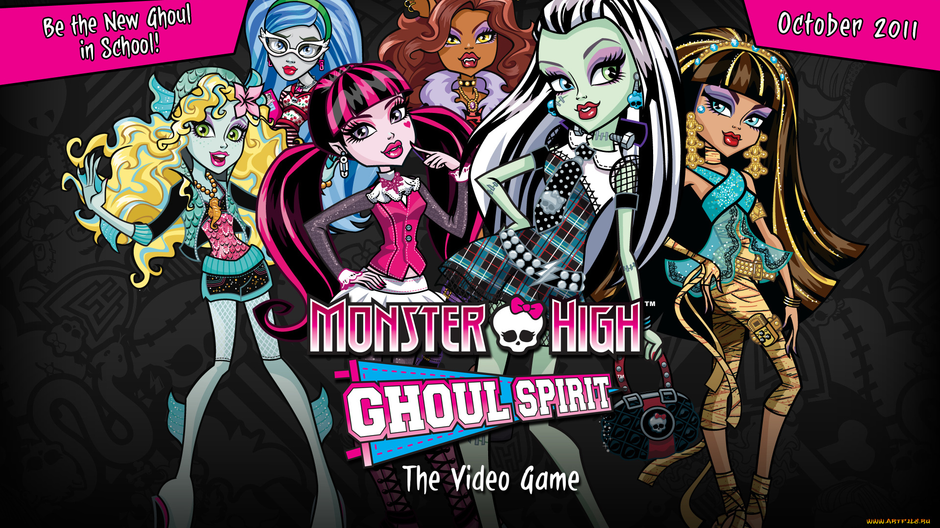 monster, high, мультфильмы, -, monster, high, персонажи, монстры, девушки, monster, high