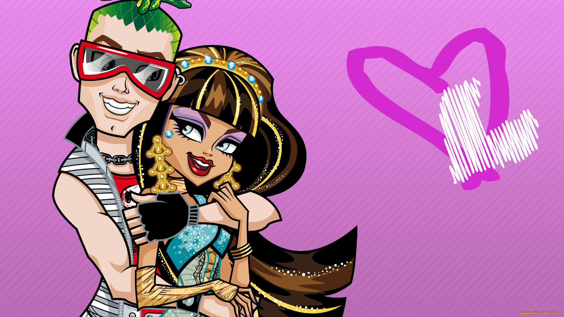 monster, high, мультфильмы, -, monster, high, персонажи, монстры, парень, monster, high, девушка