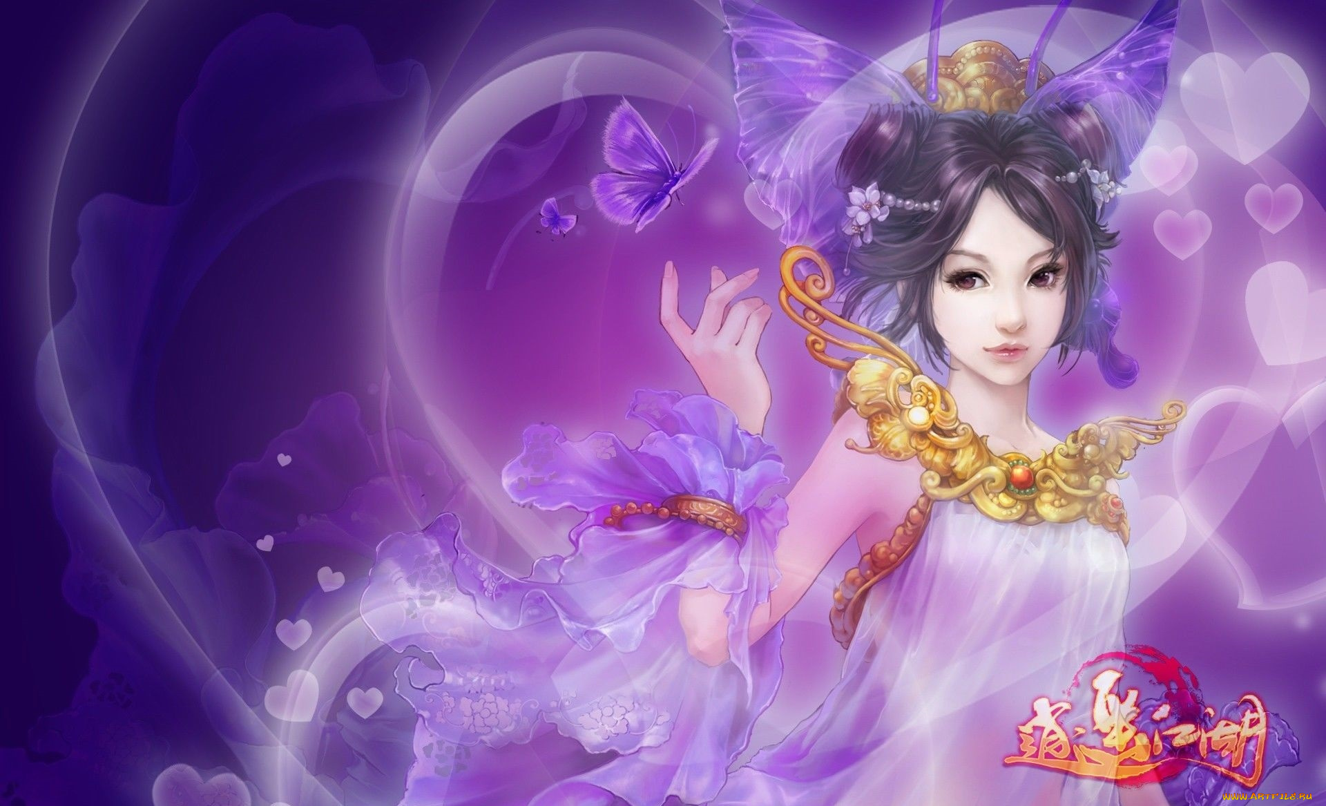 видео, игры, ~~~другое~~~, asian, fantasy, art, девущка, фентези, игра, арт