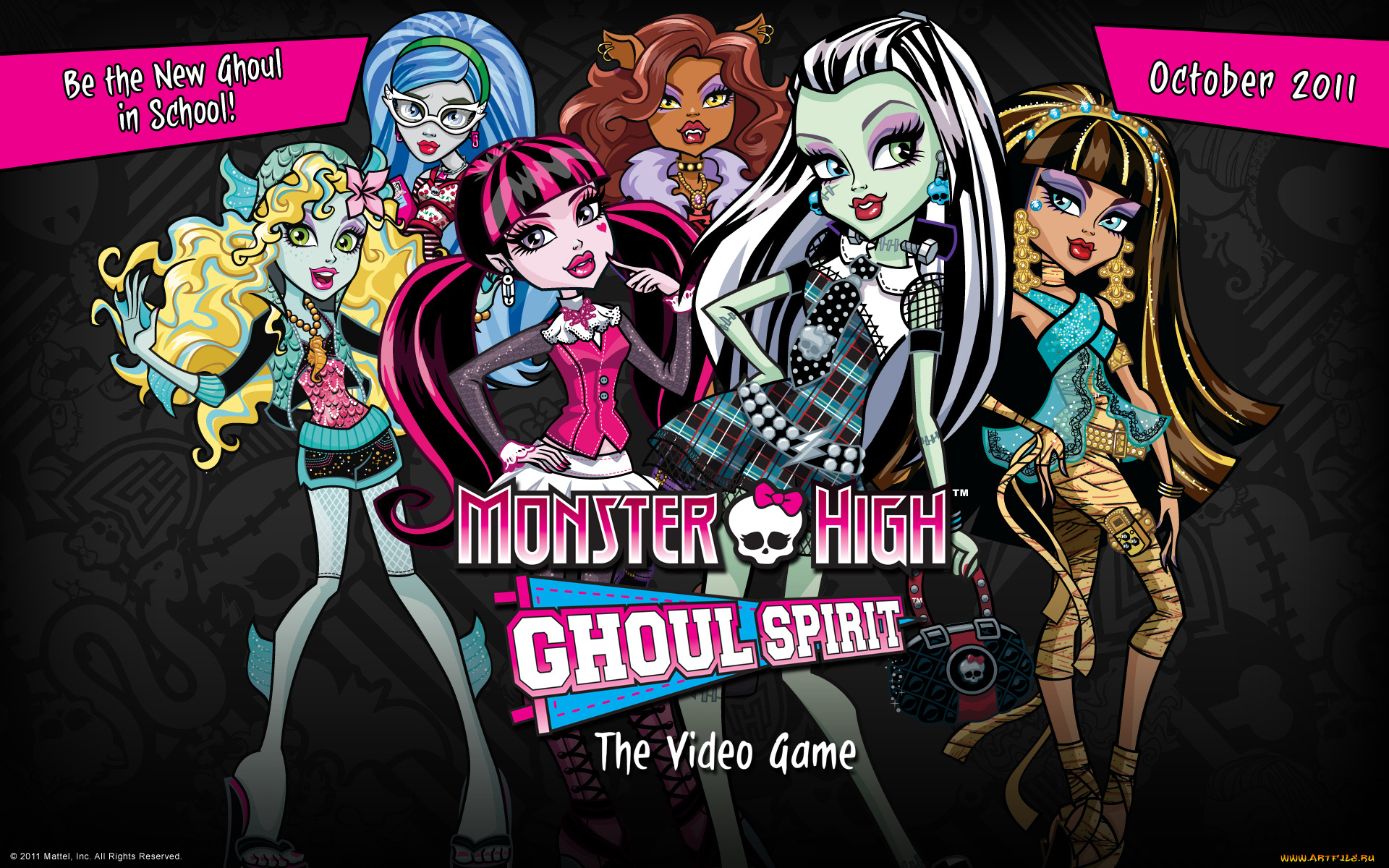 monster, high, мультфильмы, -, monster, high, персонажи, монстры, девушки, monster, high