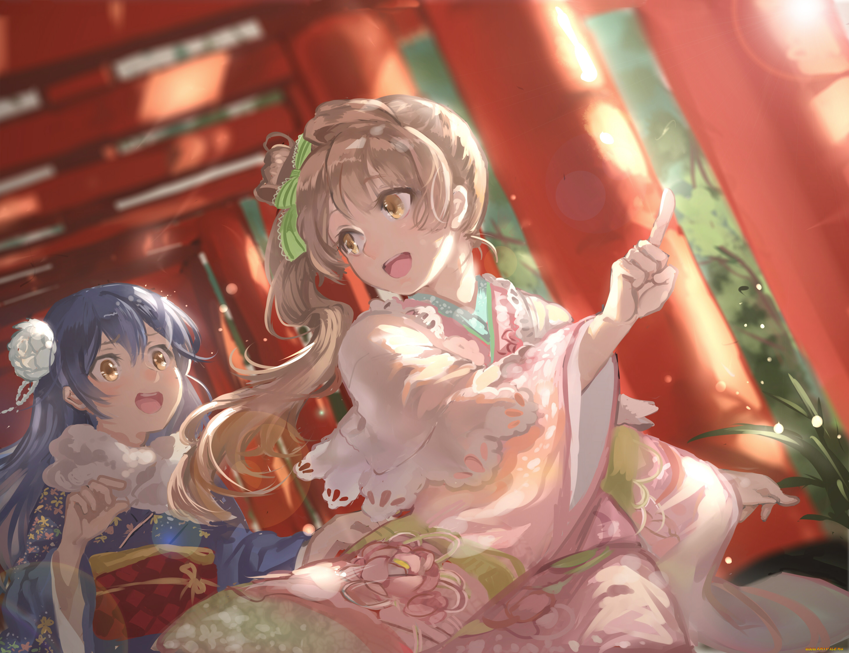аниме, unknown, , другое, minami, kotori, девушки, арт, feng, s9654431, sonoda, umi