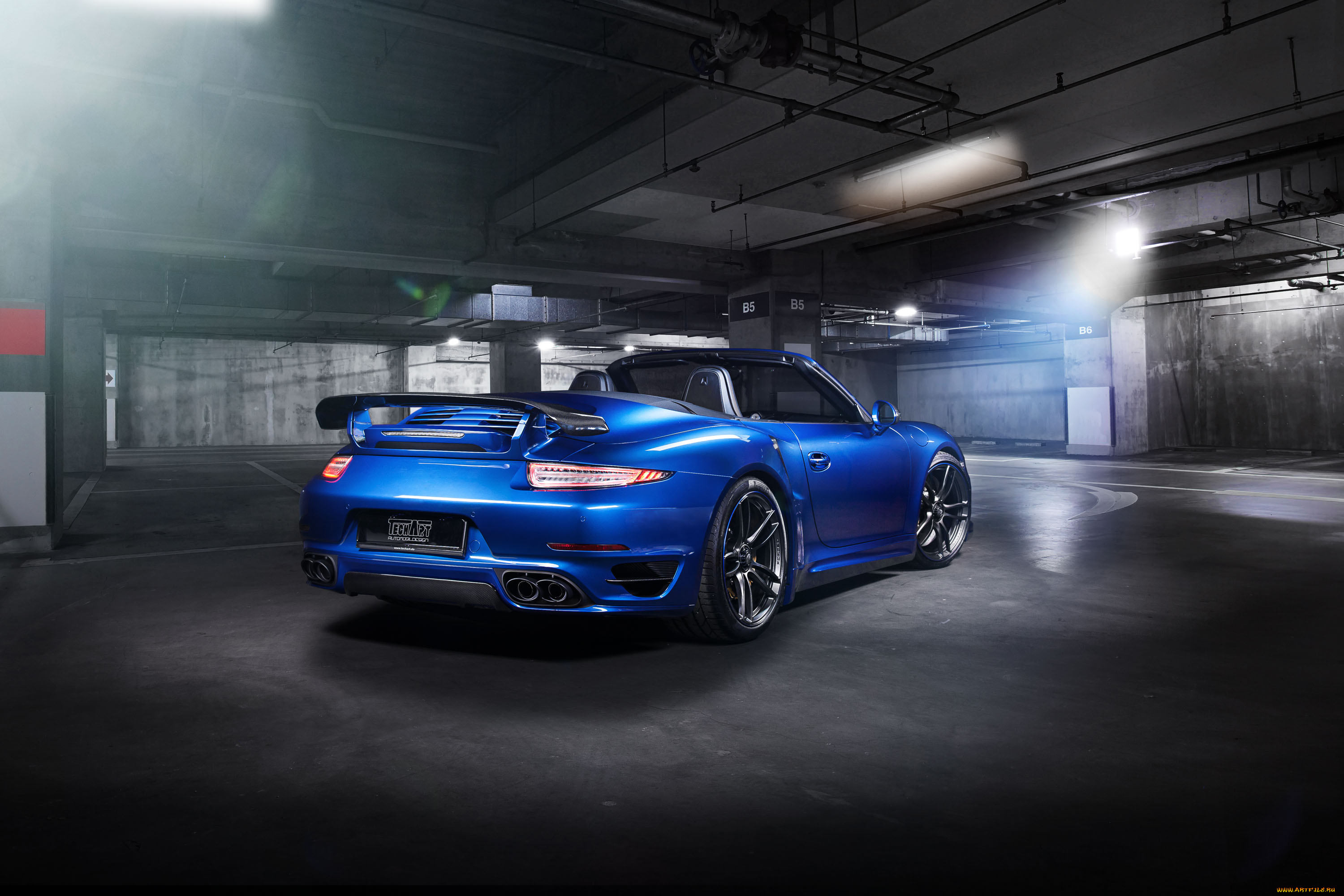 автомобили, porsche, techart, 911, cabriolet, turbo