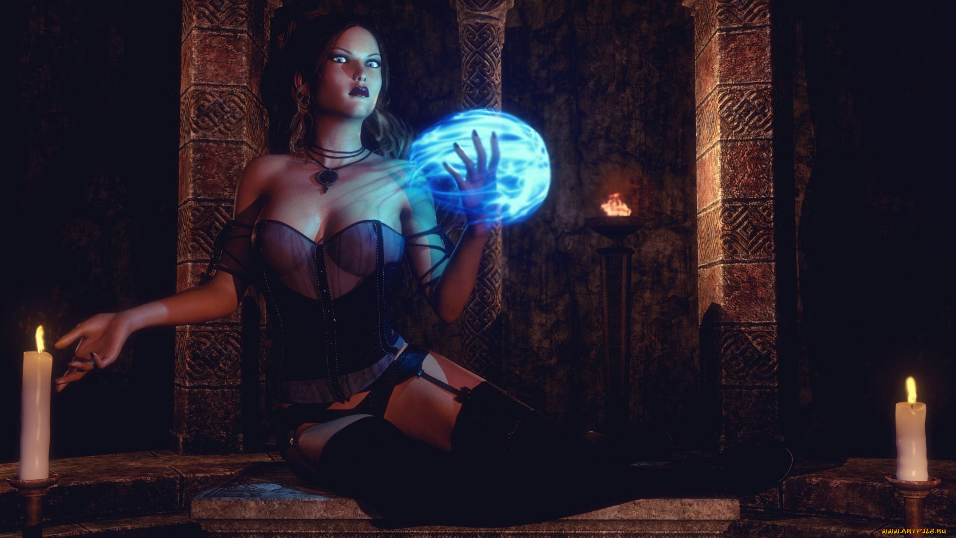 3д, графика, люди, , people, девушки, взгляд, фон