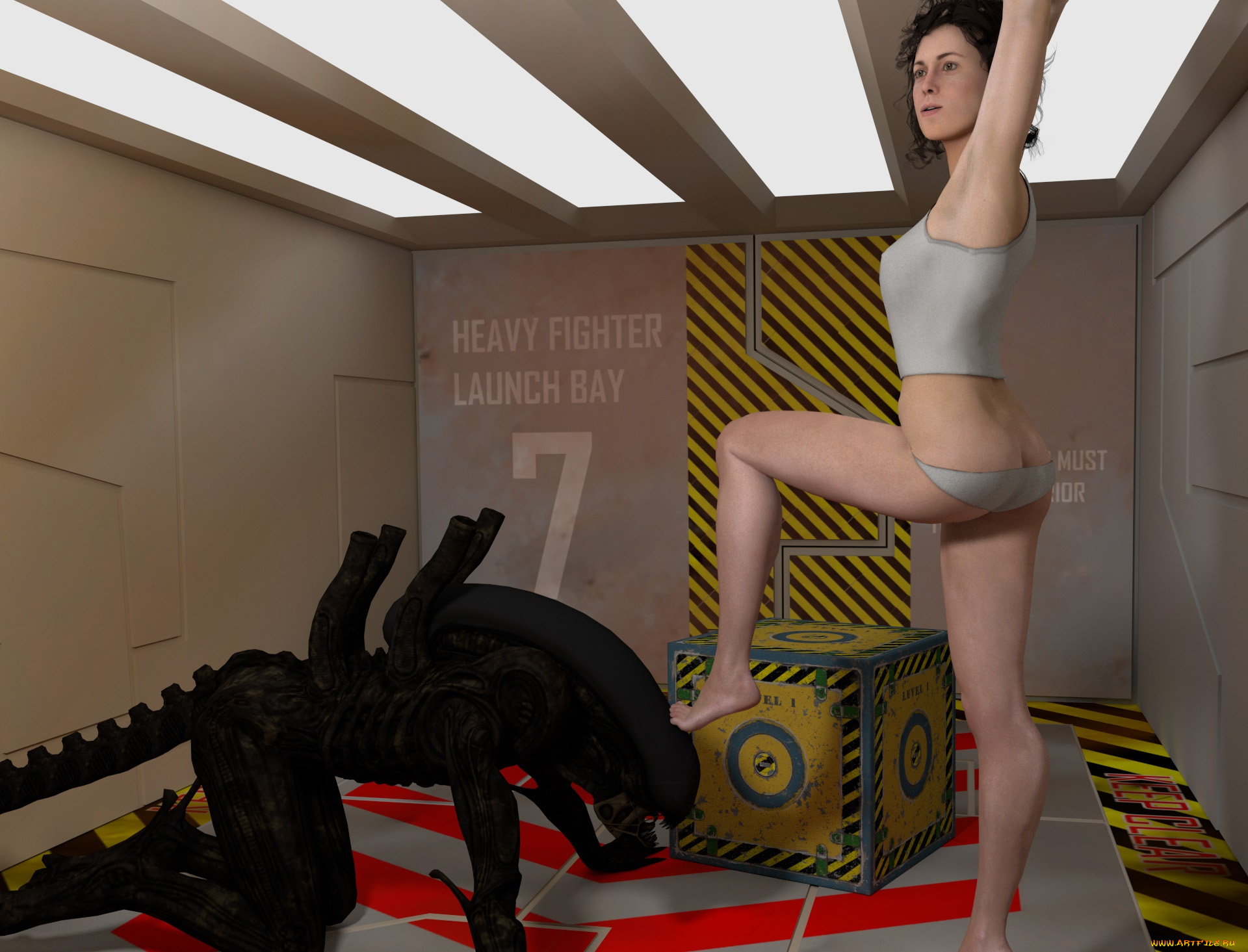 3д, графика, фантазия, , fantasy, фон, взгляд, девушка, существо