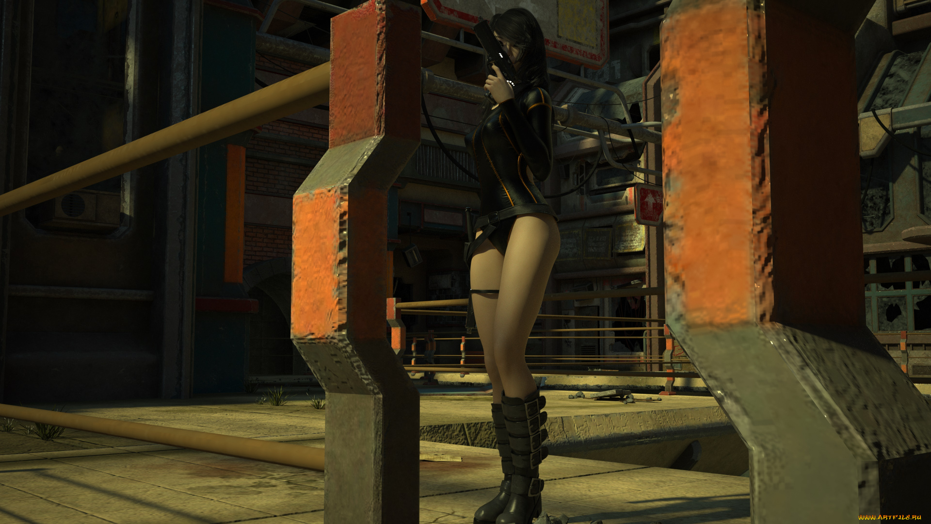 3д, графика, фантазия, , fantasy, девушка, фон, взгляд