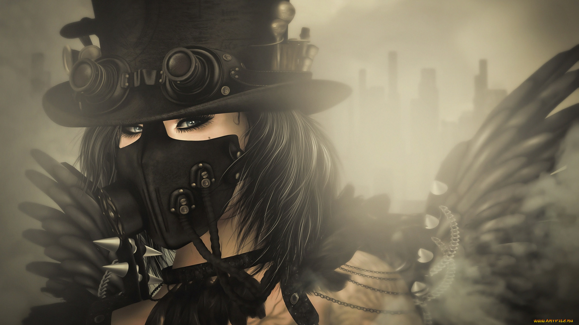 3д, графика, фантазия, , fantasy, стиль, девушка, стимпанк