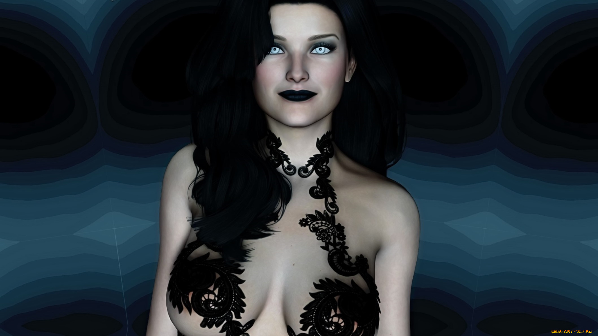 3д, графика, люди, , people, девушка, фон, взгляд