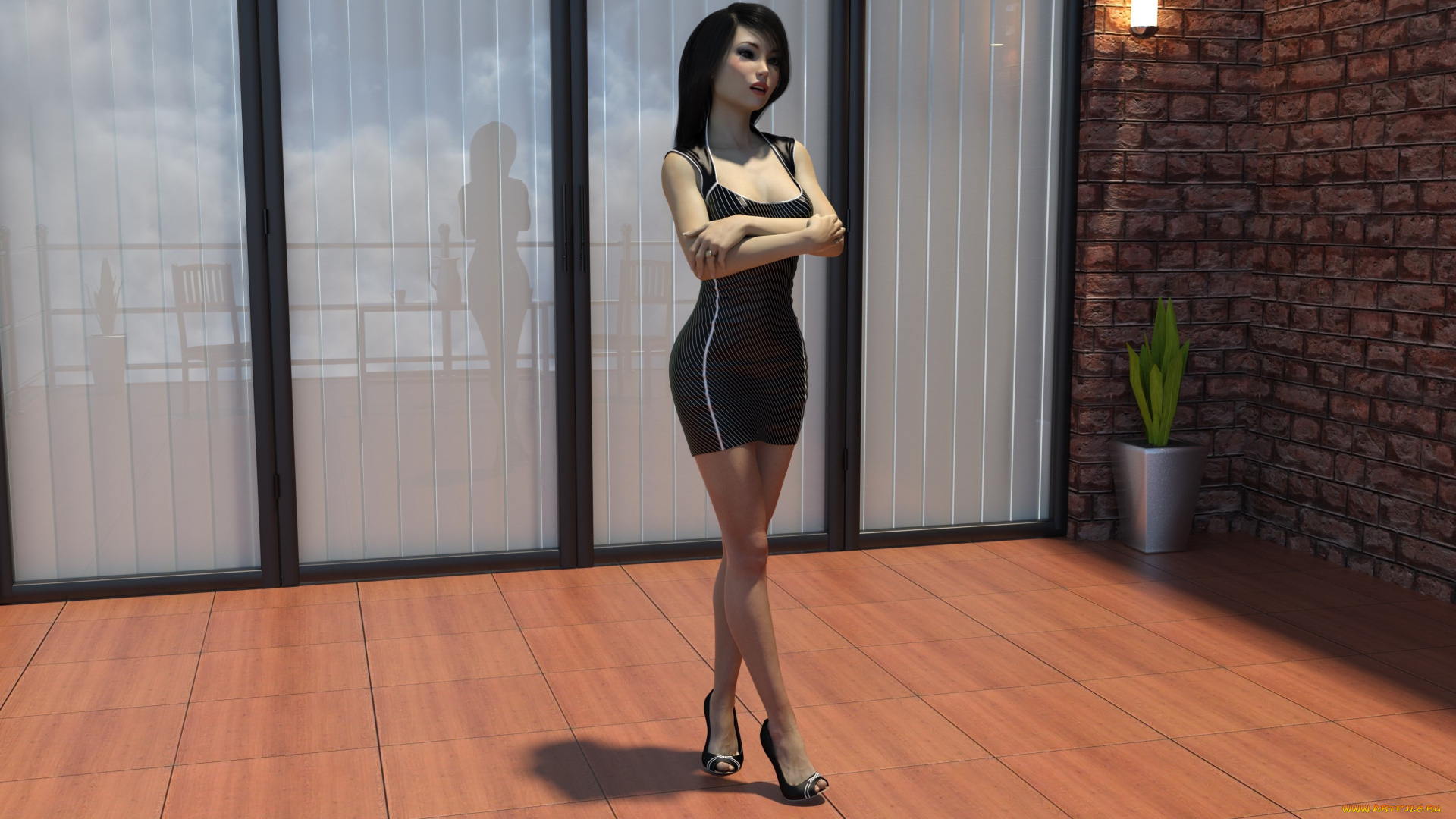 3д, графика, люди, , people, фон, взгляд, девушка